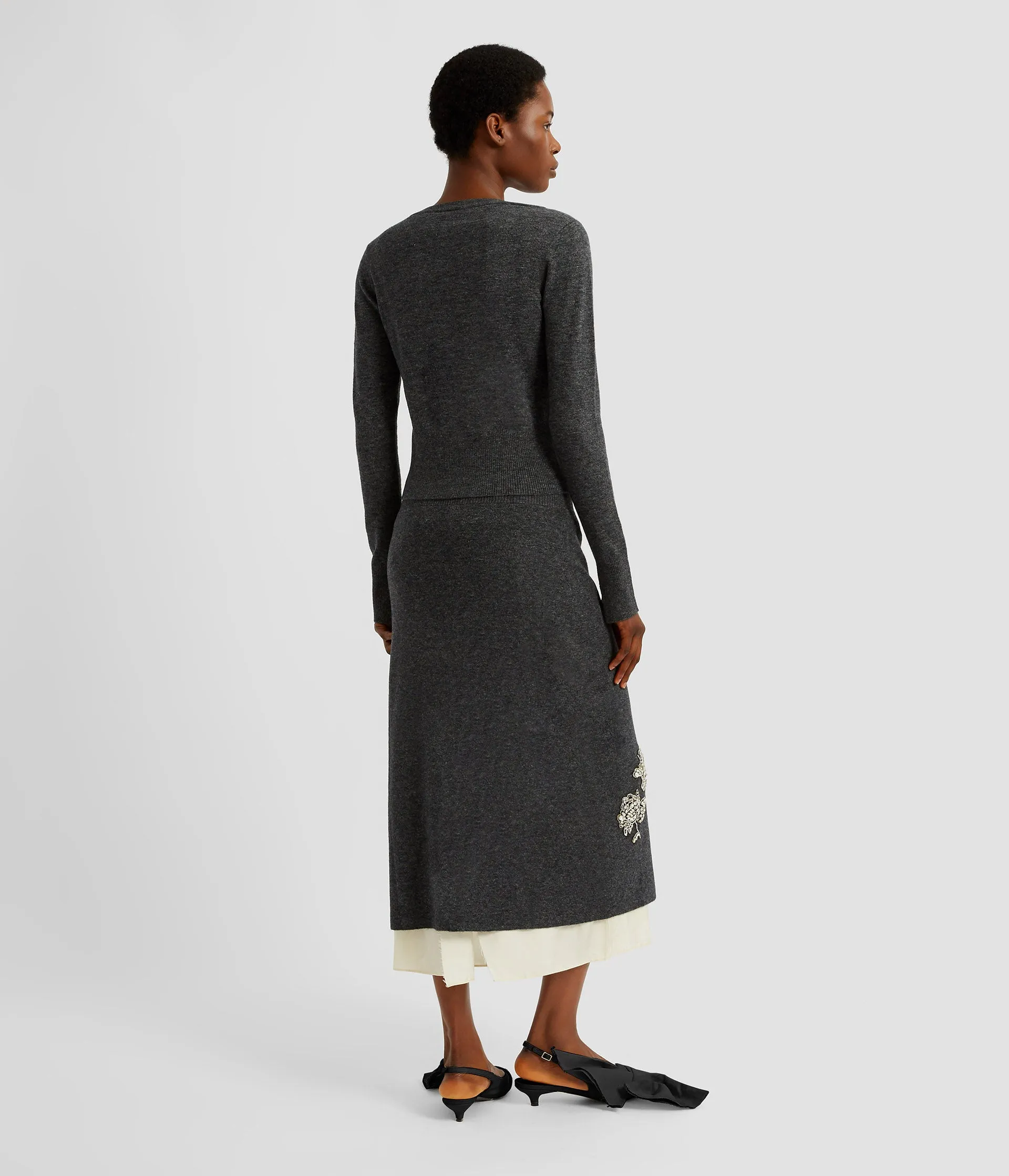 Embellished Knit Pencil Skirt sold by ERDEM product image thumbnail 3