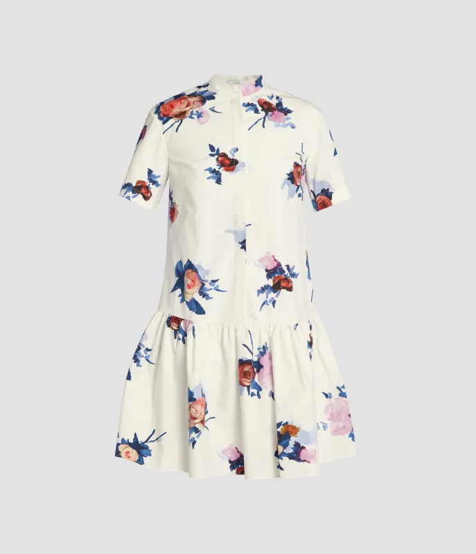 Floral Print Peplum Mini Dress sold by ERDEM