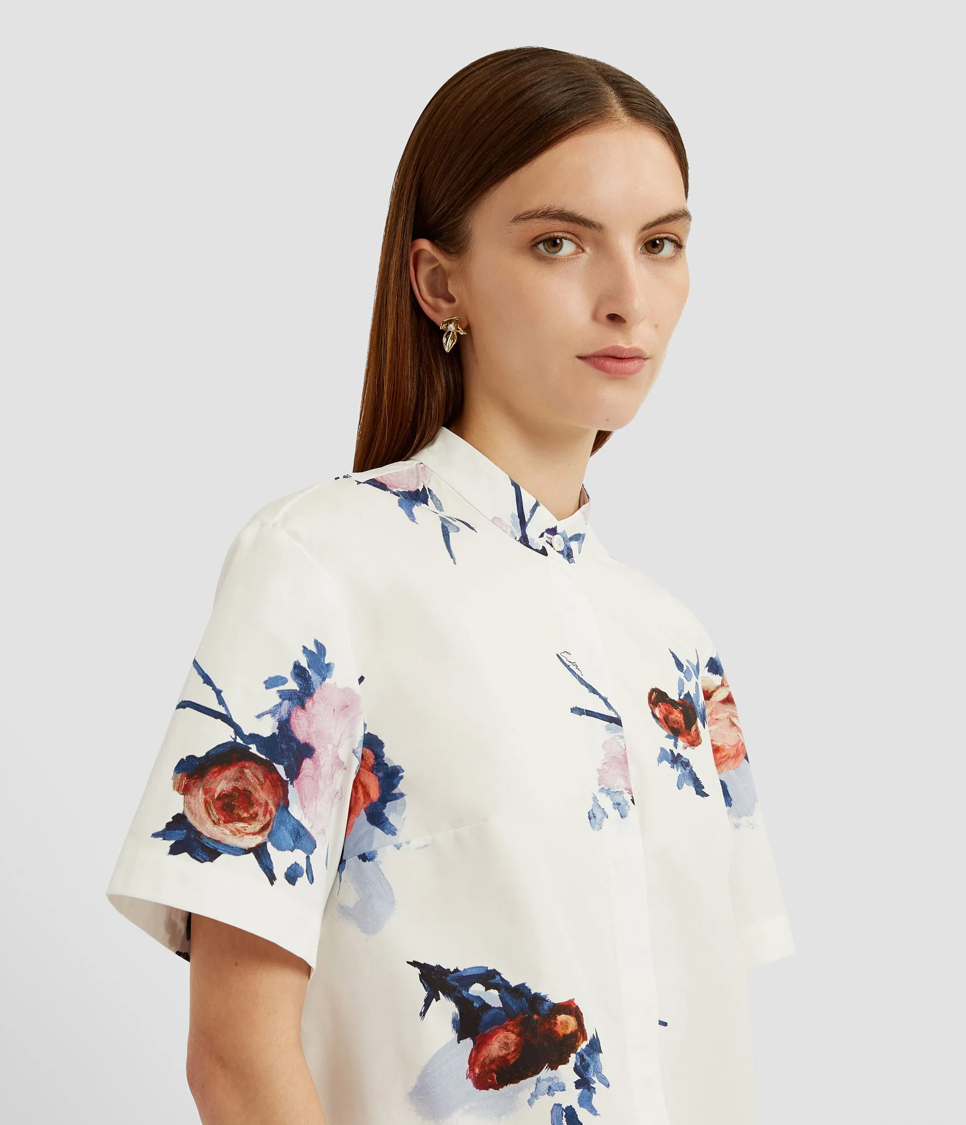 Floral Print Peplum Mini Dress sold by ERDEM product image thumbnail 5