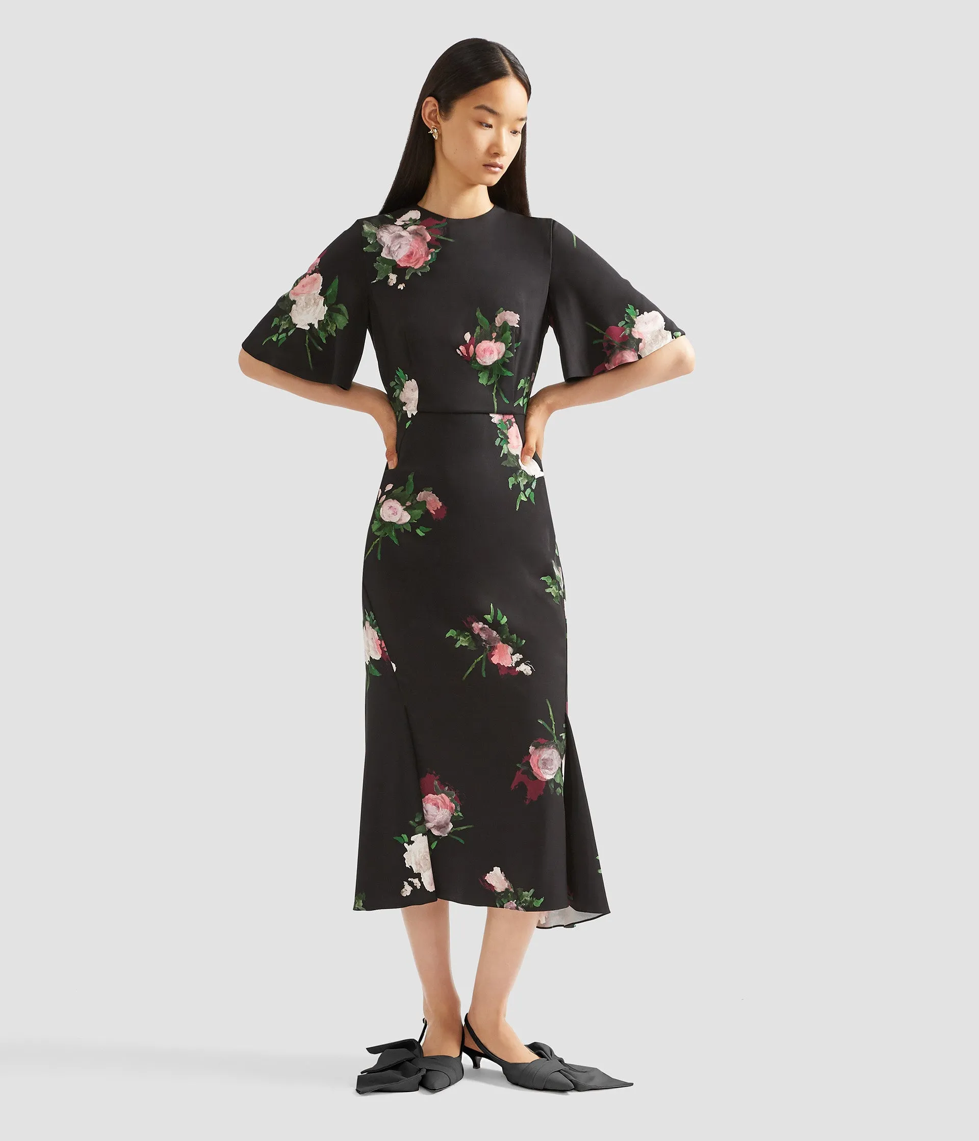 Floral Print Midi Dress sold by ERDEM product image thumbnail 2