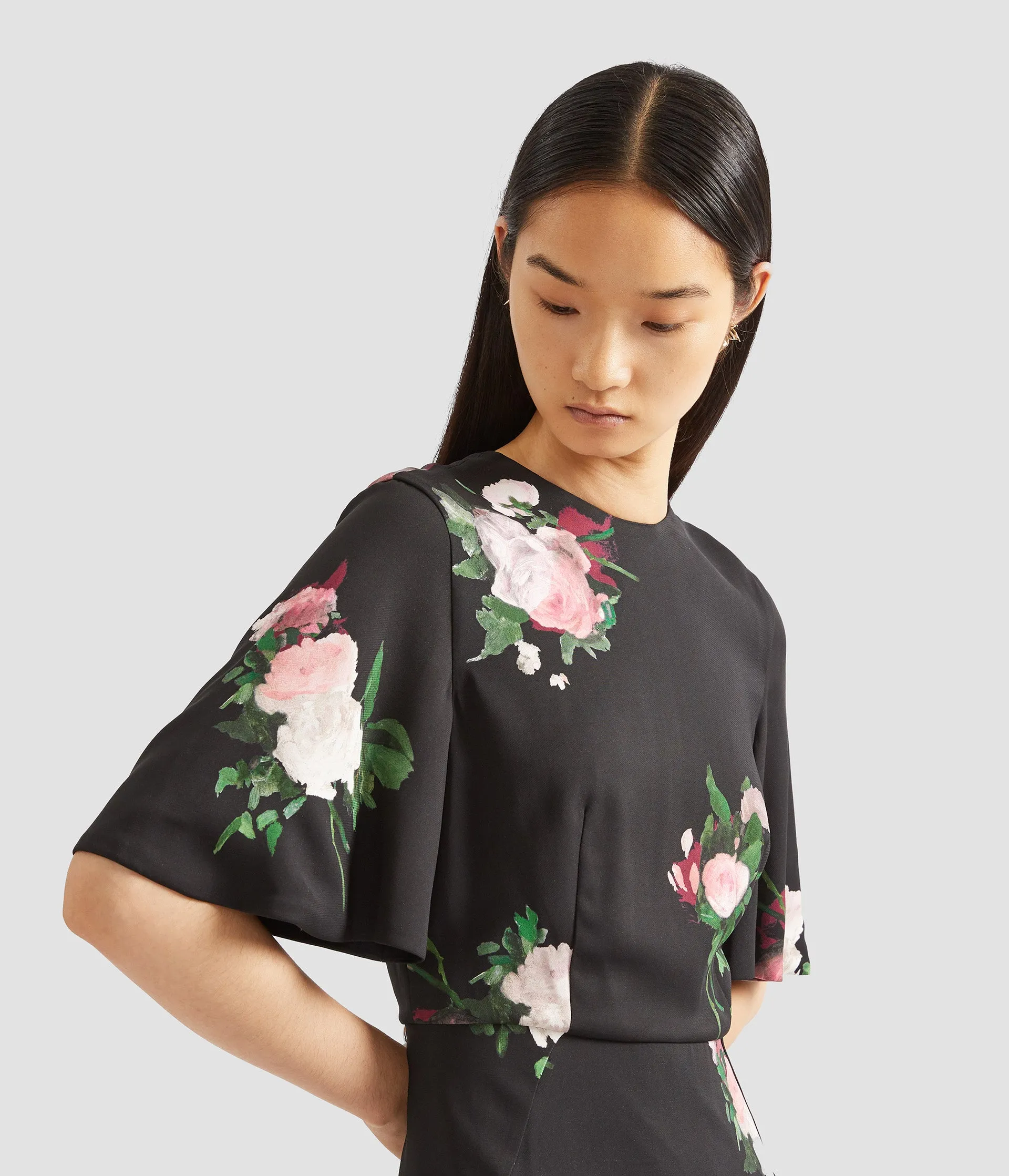 Floral Print Midi Dress sold by ERDEM product image thumbnail 5