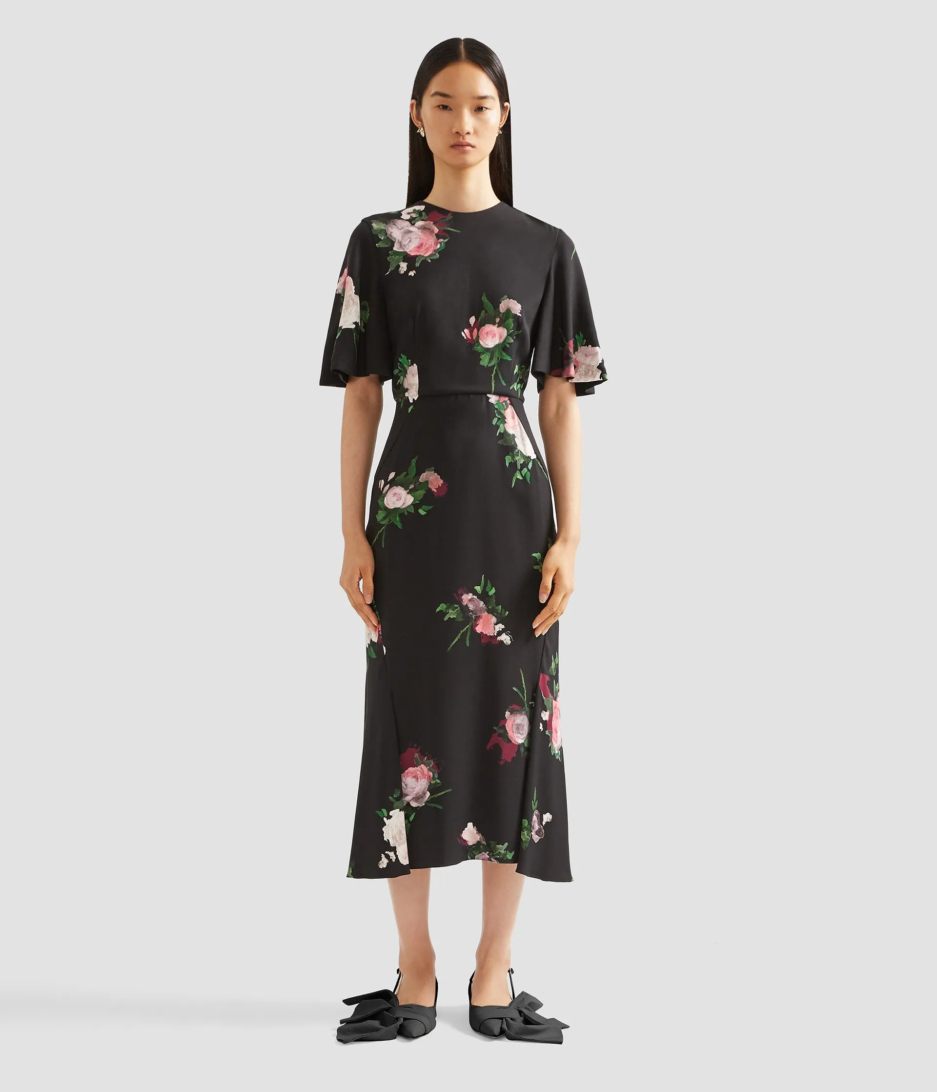 Floral Print Midi Dress sold by ERDEM product image thumbnail 4