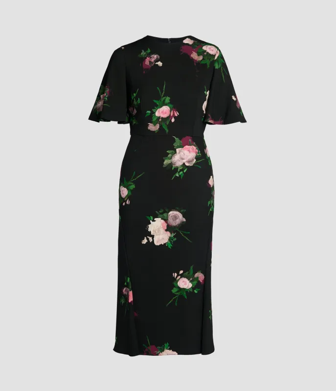 Floral Print Midi Dress sold by ERDEM