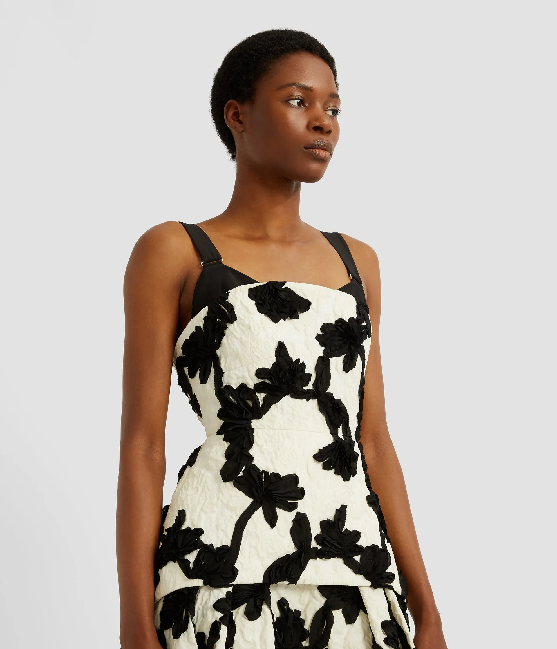 Embroidered Jacquard Flared Midi Dress sold by ERDEM product image thumbnail 5