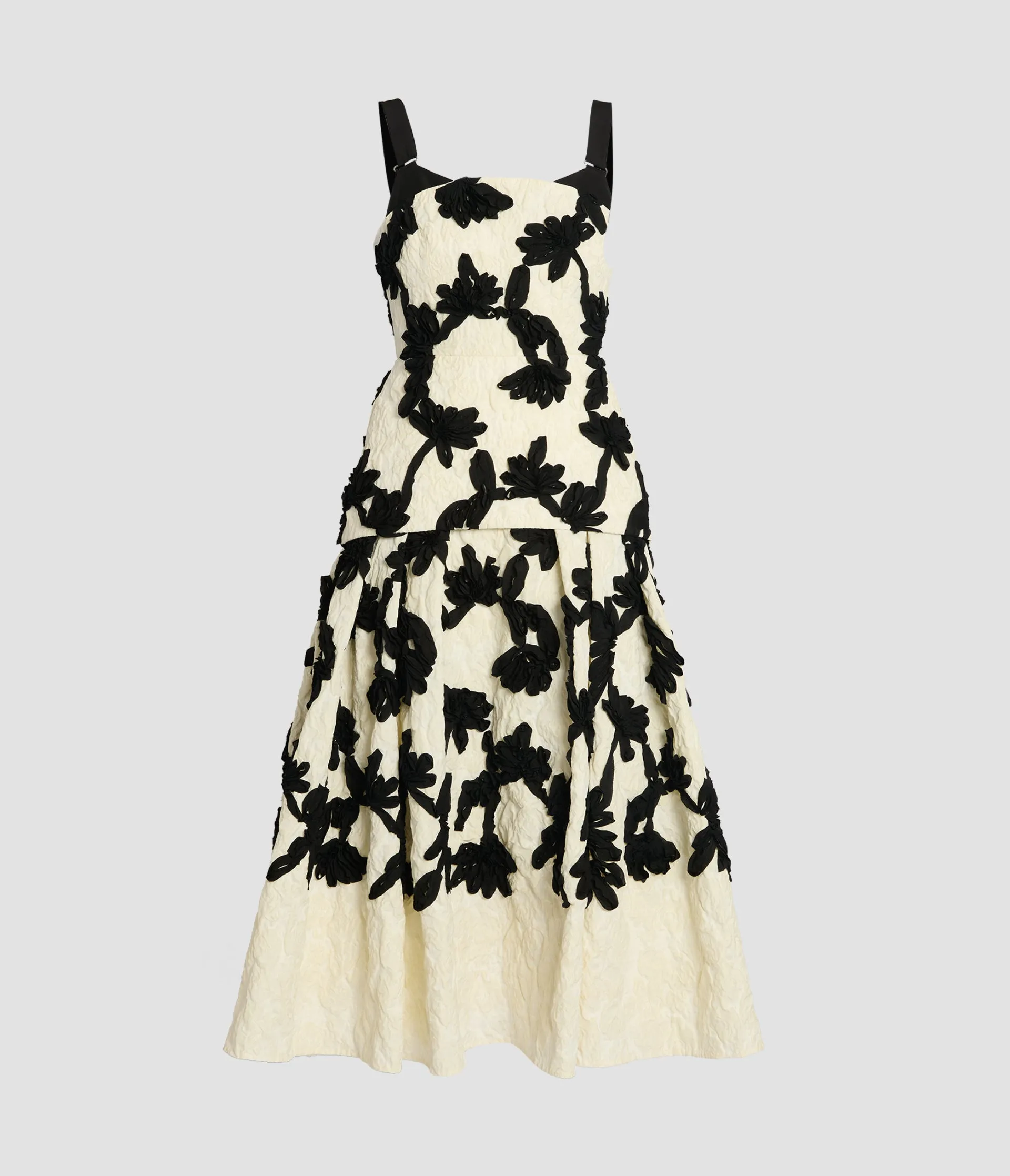 Embroidered Jacquard Flared Midi Dress sold by ERDEM