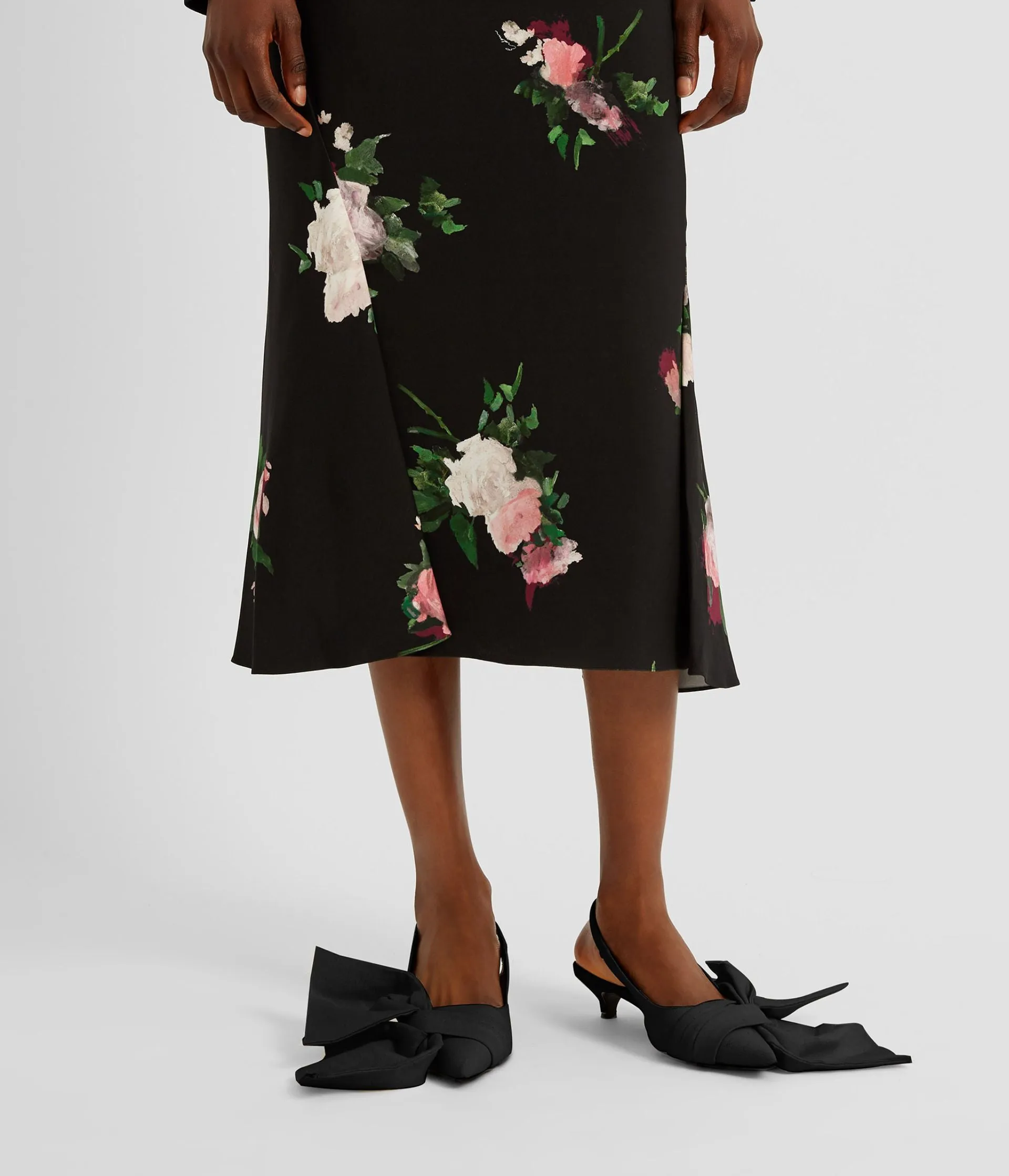 Floral Print A Line Midi Skirt sold by ERDEM product image thumbnail 4