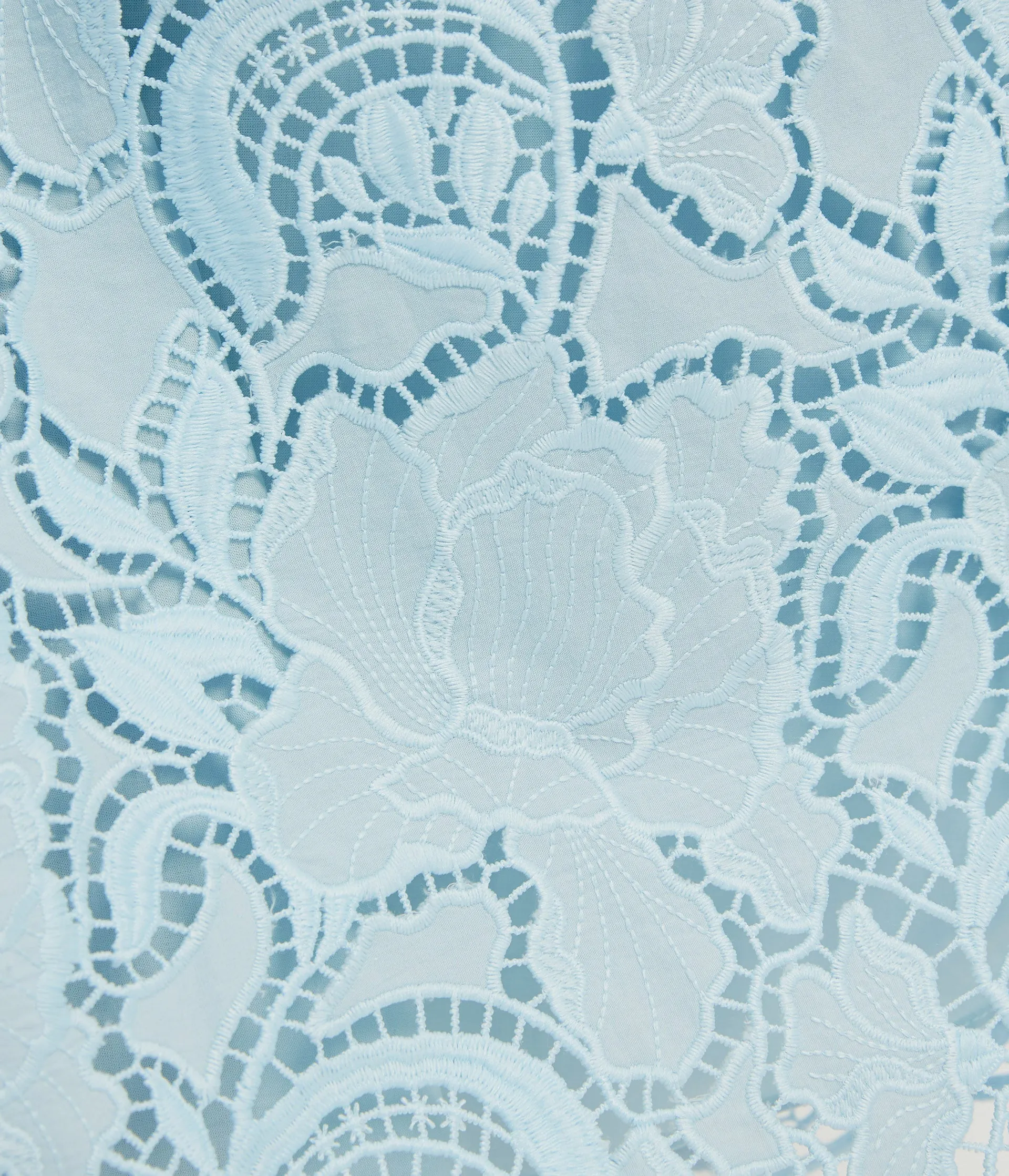 Floral Cutwork Gathered Midi Skirt sold by ERDEM product image thumbnail 5