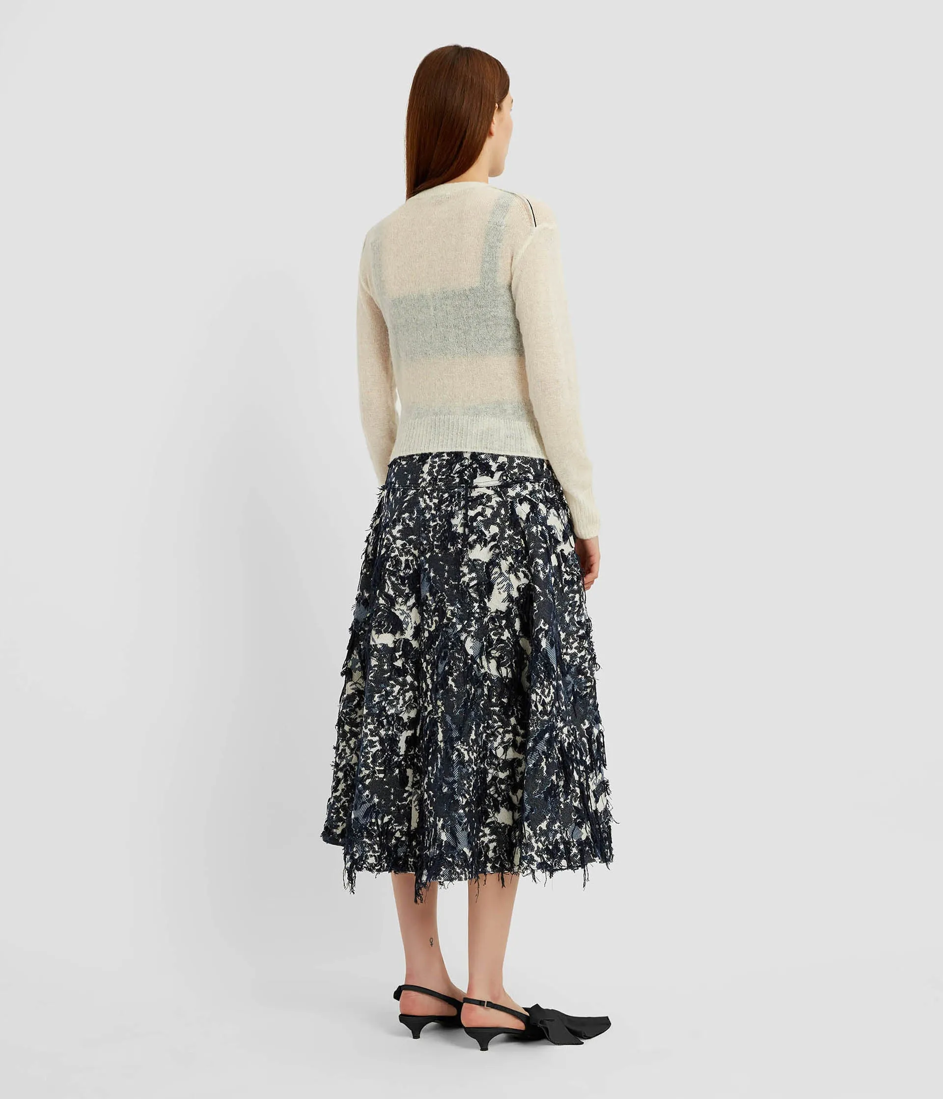 Alpaca and Wool-Blend Crew Neck Jumper sold by ERDEM product image thumbnail 3
