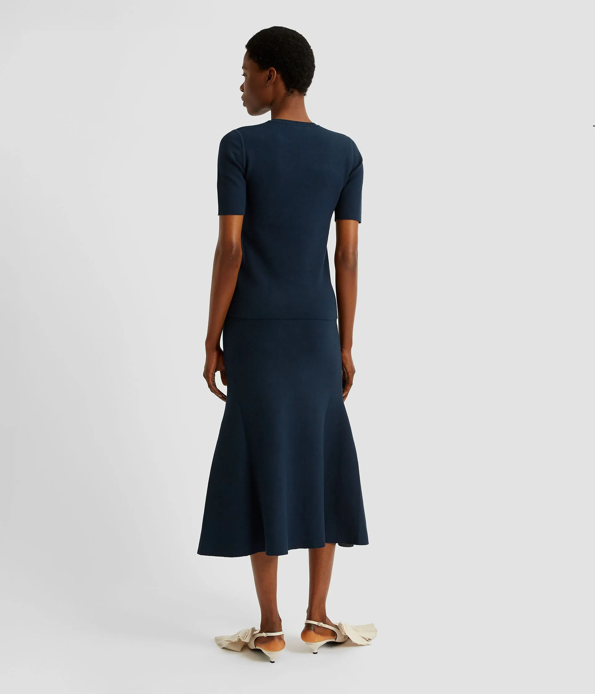 Jacquard Asymmetric Knit Skirt sold by ERDEM product image thumbnail 3
