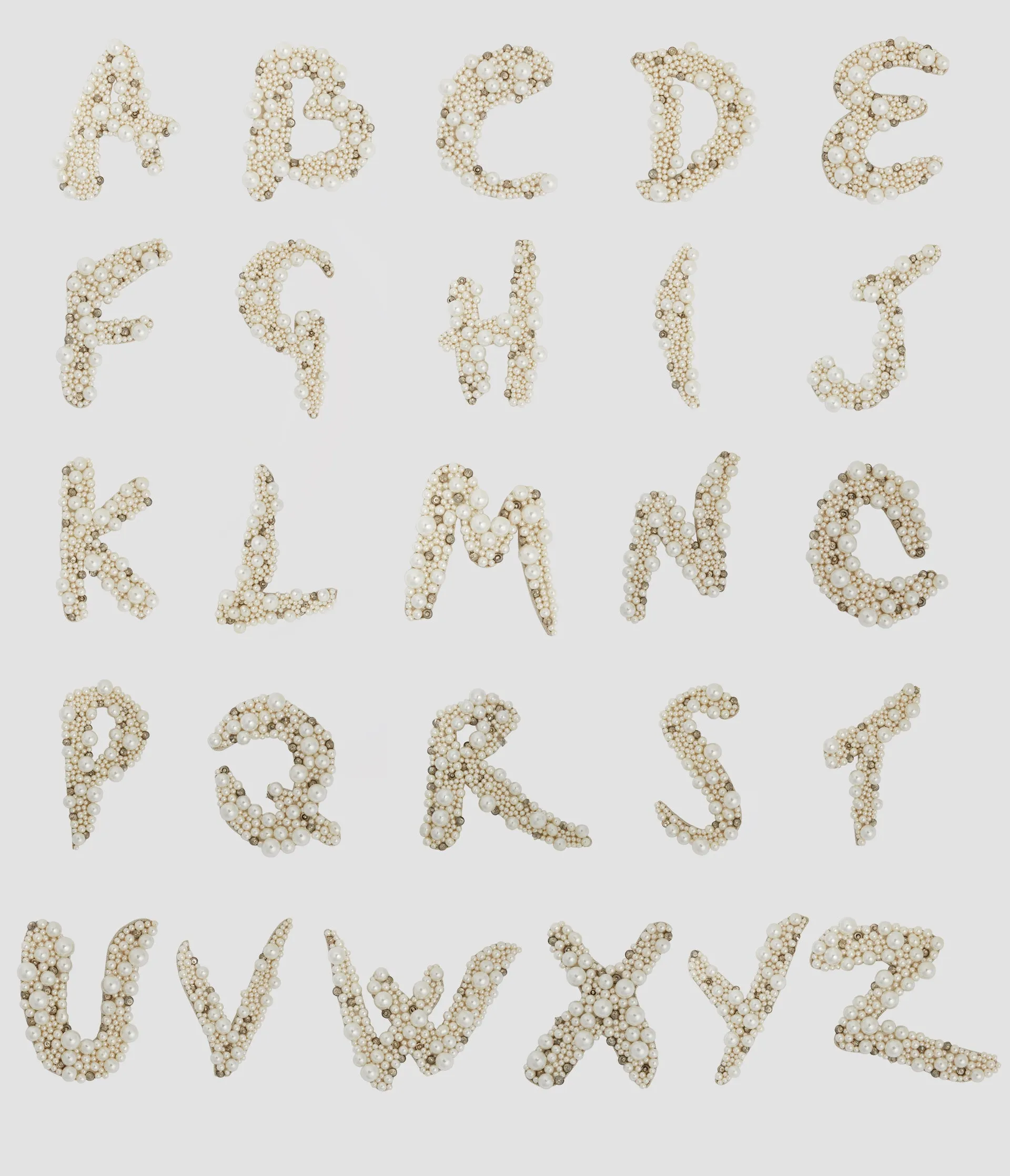 Pearl Alphabet Brooch R sold by ERDEM product image thumbnail 4