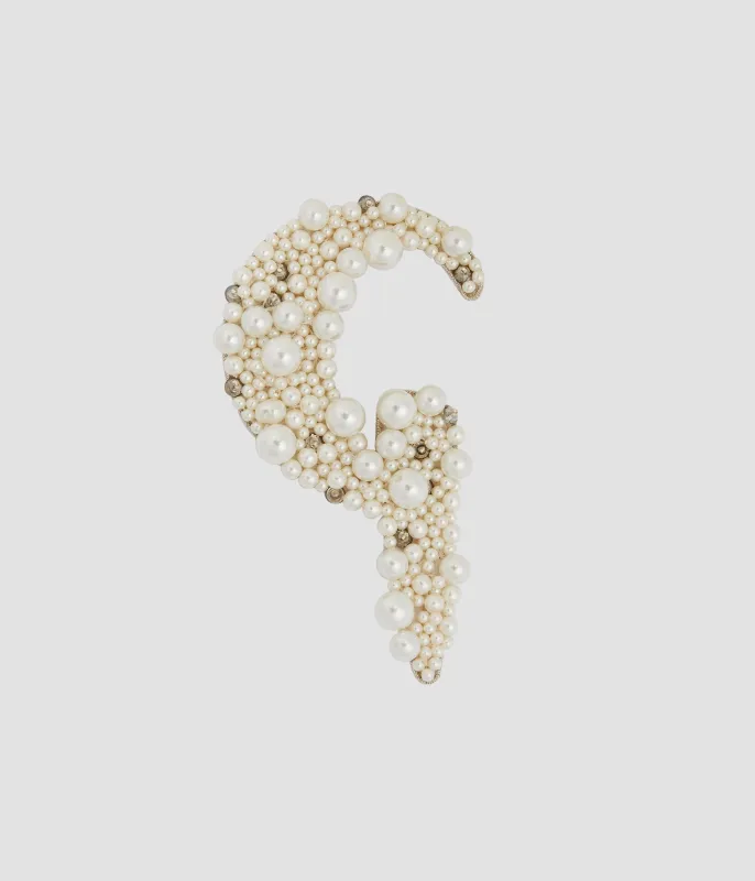 Pearl Alphabet Brooch G made by ERDEM