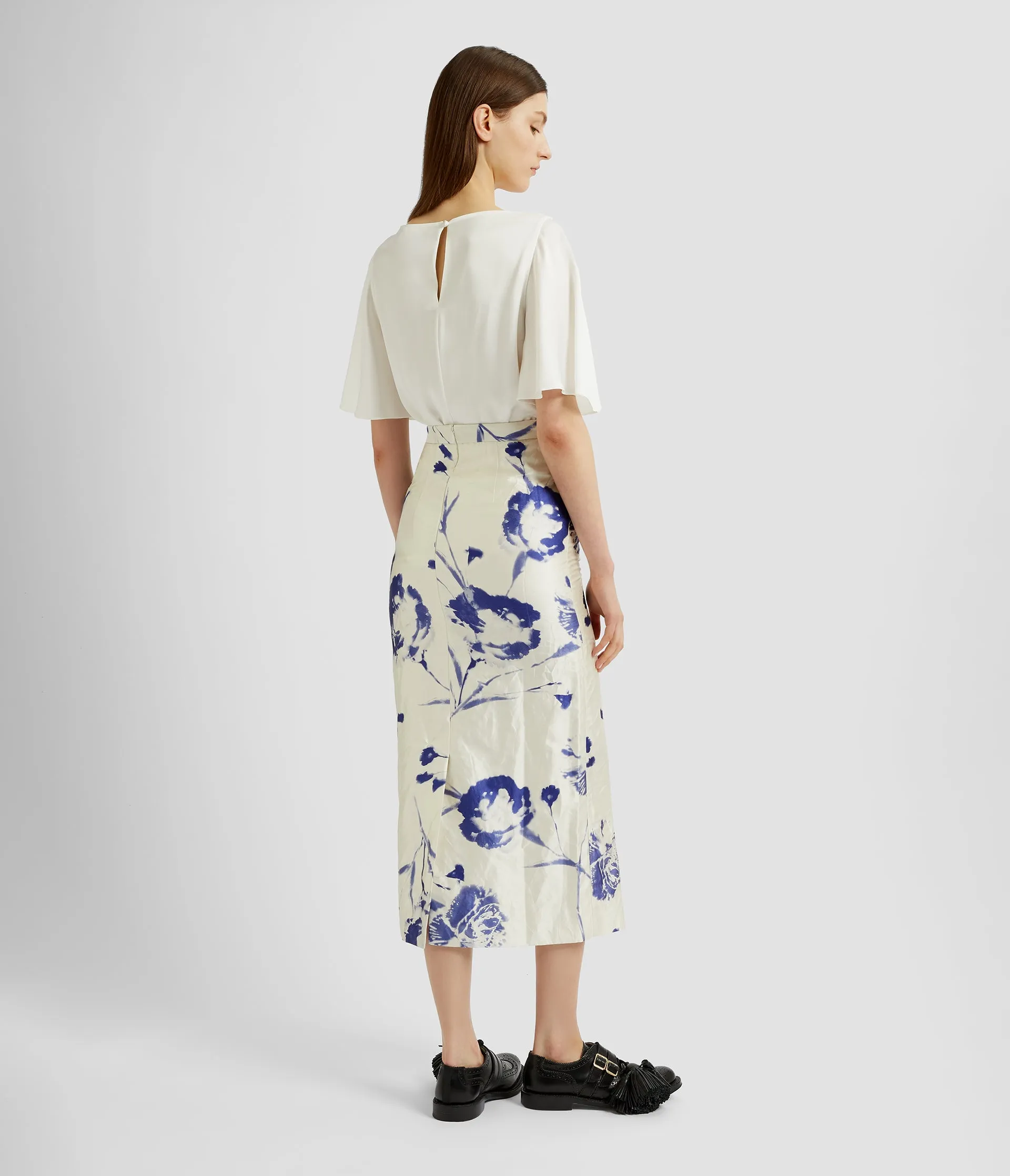 Draped Short Sleeve Top sold by ERDEM product image thumbnail 3