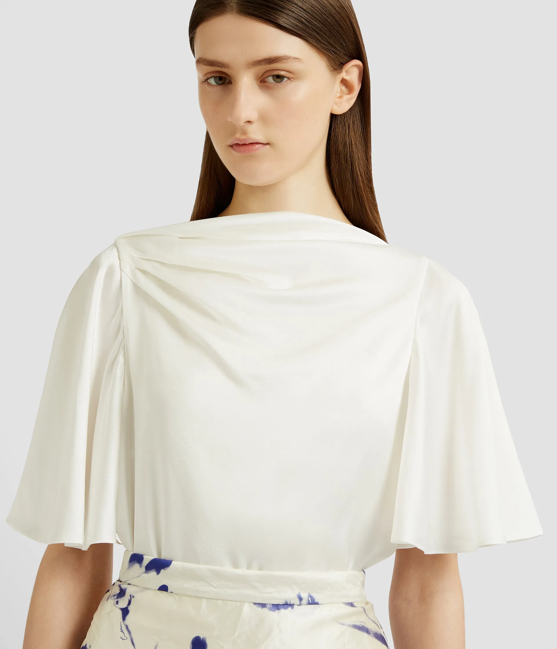 Draped Short Sleeve Top sold by ERDEM product image thumbnail 4