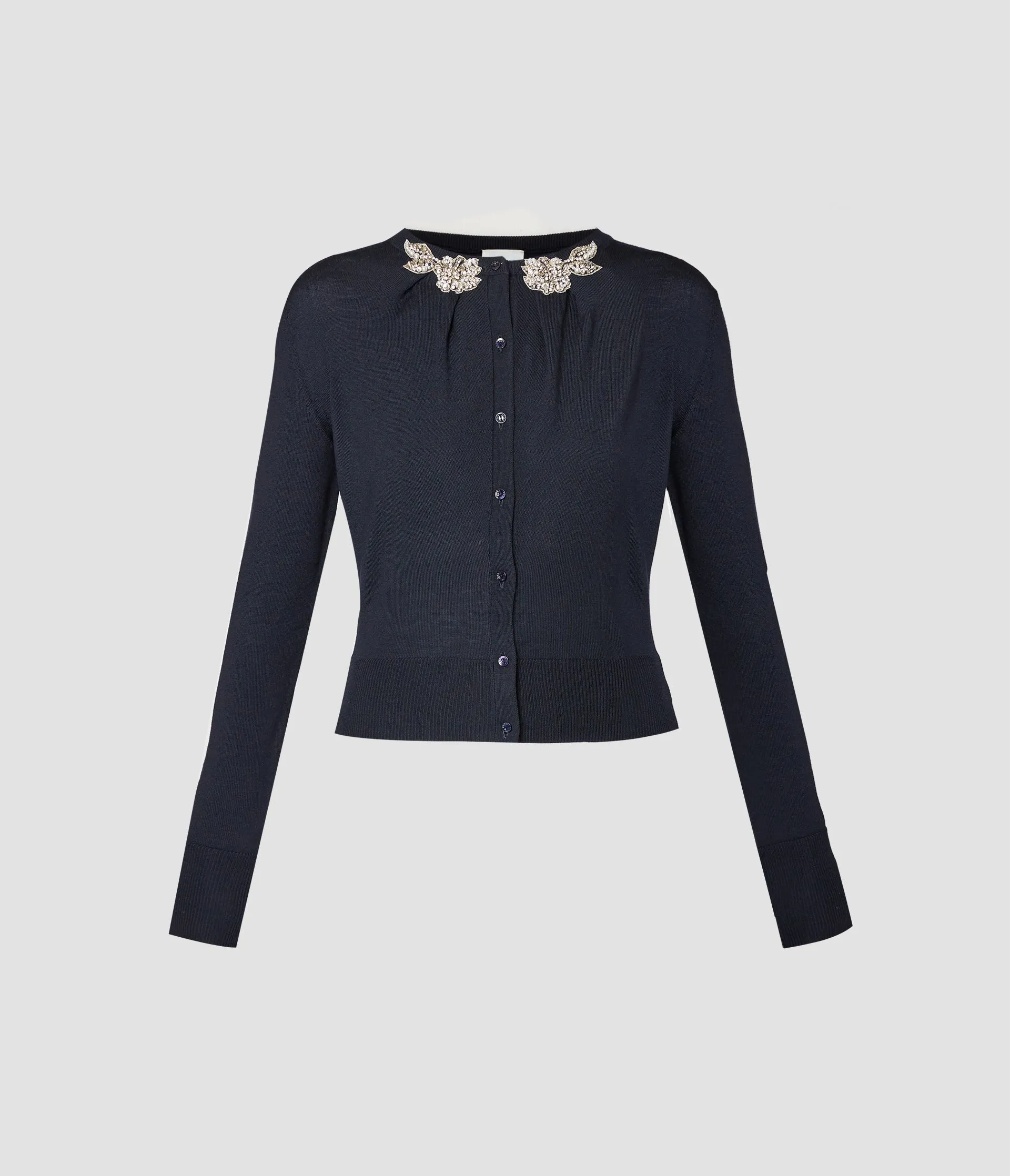 Drape Detail Knit Cardigan sold by ERDEM