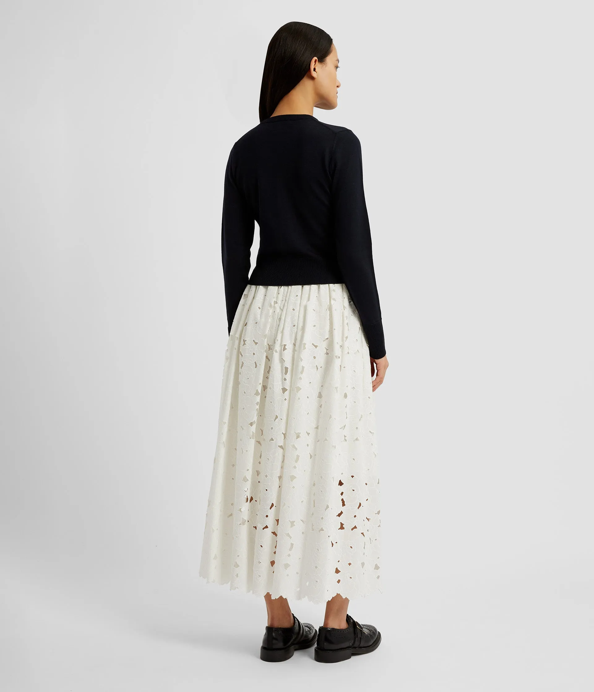 Drape Detail Knit Cardigan sold by ERDEM product image thumbnail 3