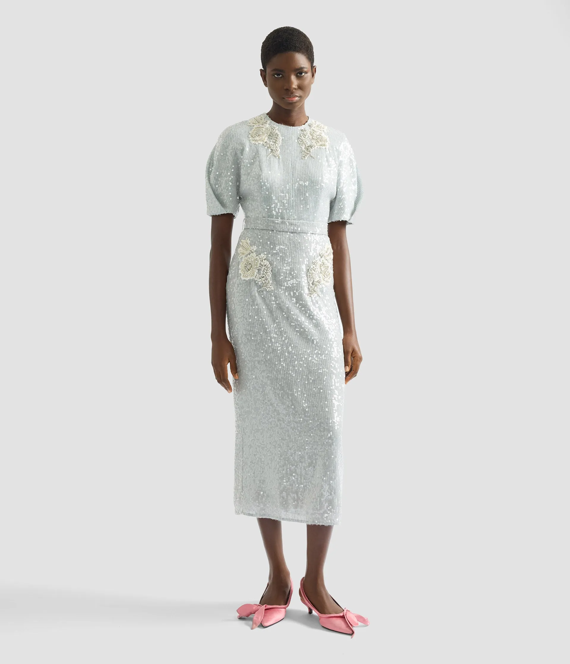 Embellished Sequins Midi Dress sold by ERDEM product image thumbnail 2