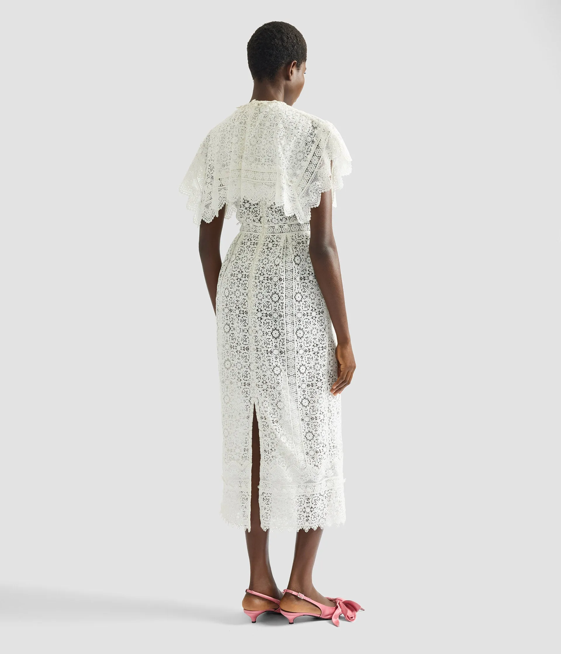 Embroidered Guipure Midi Dress sold by ERDEM product image thumbnail 3