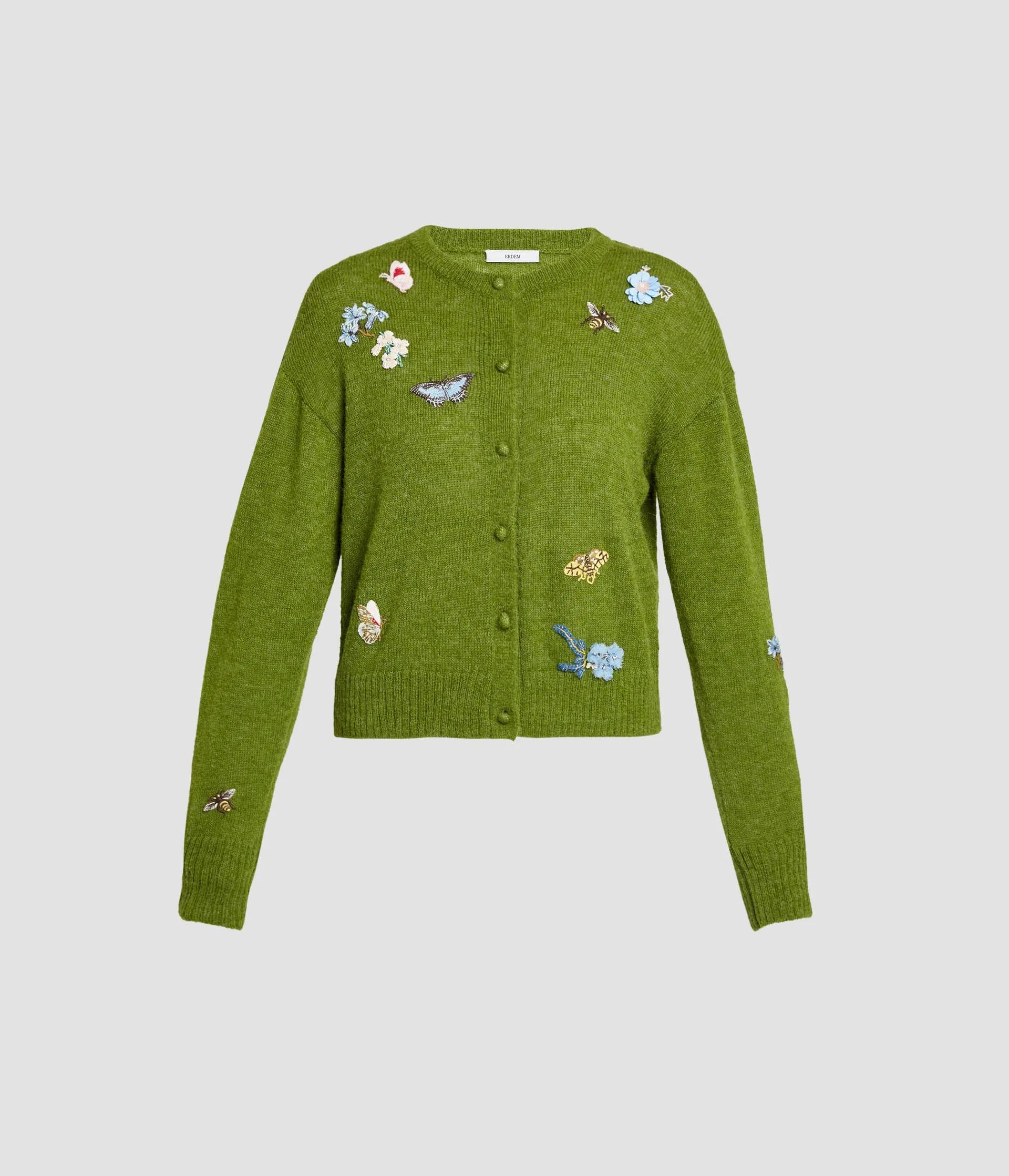 Embellished Crew Neck Cardigan sold by ERDEM