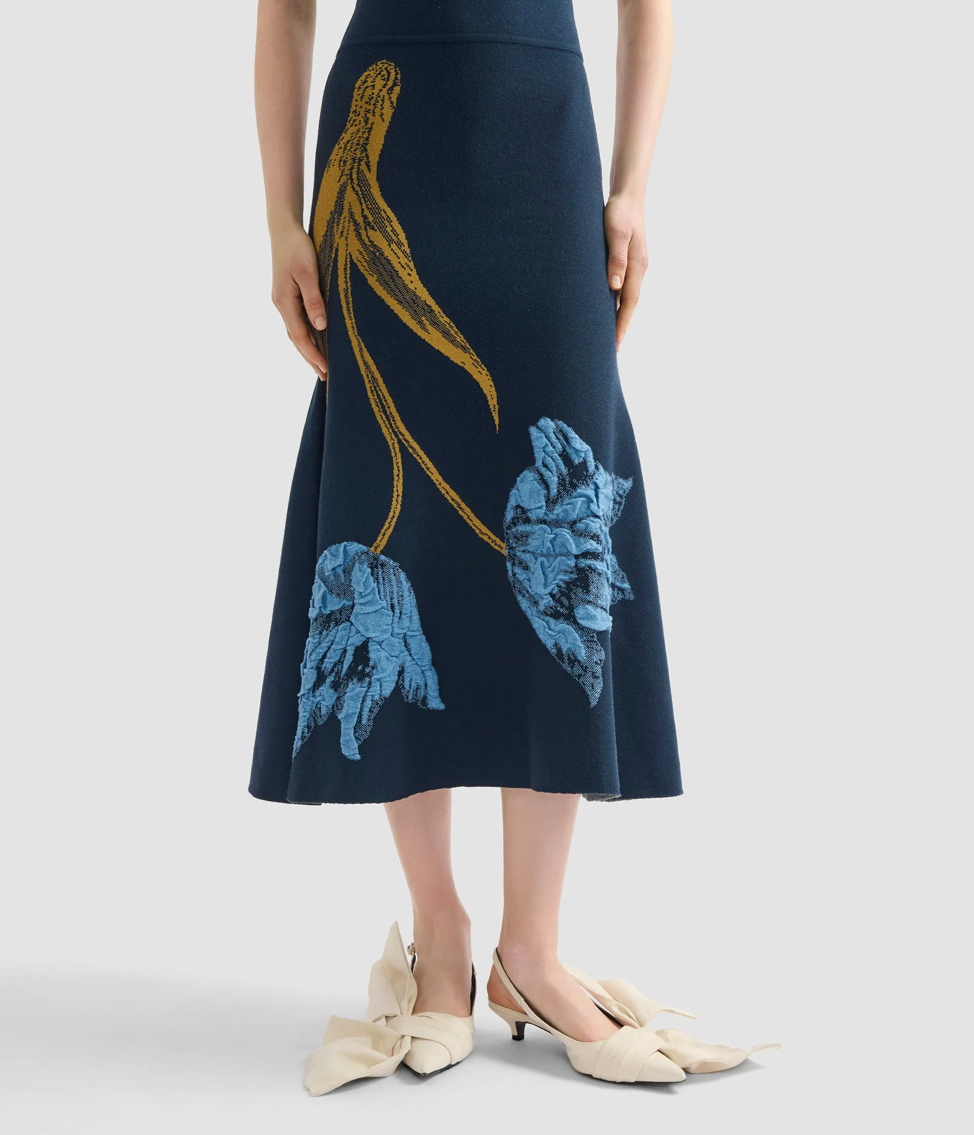 Floral Jacquard Sleeveless Knit Dress sold by ERDEM product image thumbnail 4