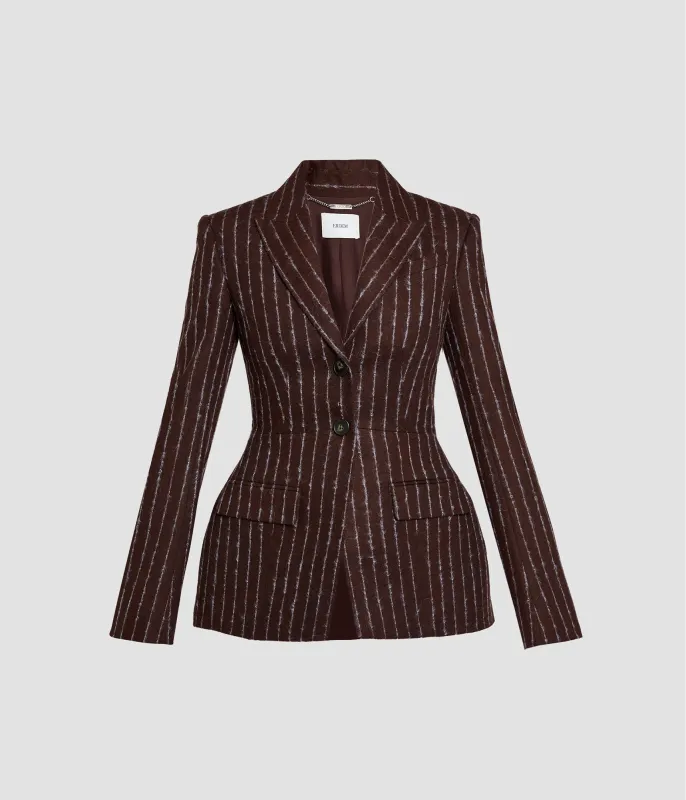 Pinstripe Fitted Blazer sold by ERDEM