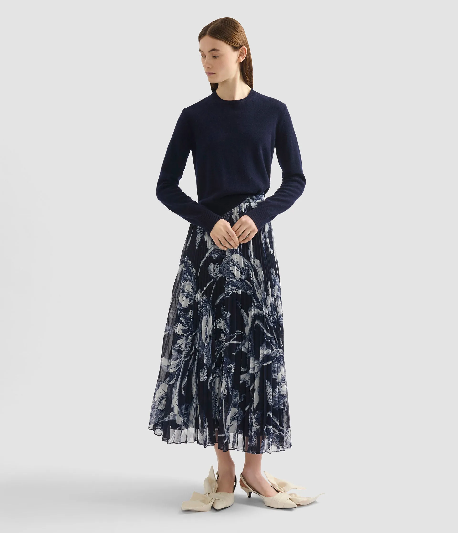 Cashmere Crew Neck Jumper sold by ERDEM product image thumbnail 2