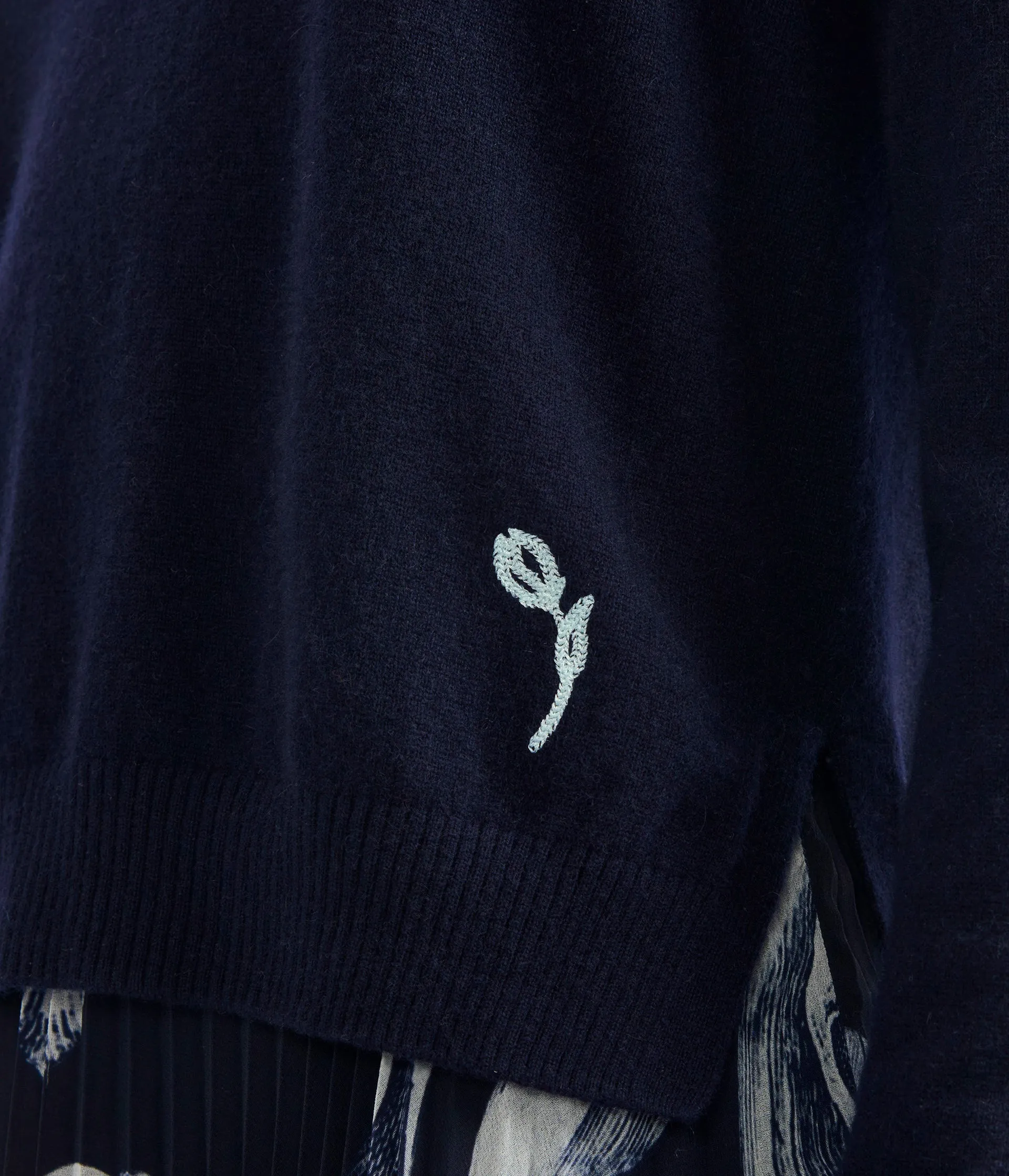 Cashmere Crew Neck Jumper sold by ERDEM product image thumbnail 4