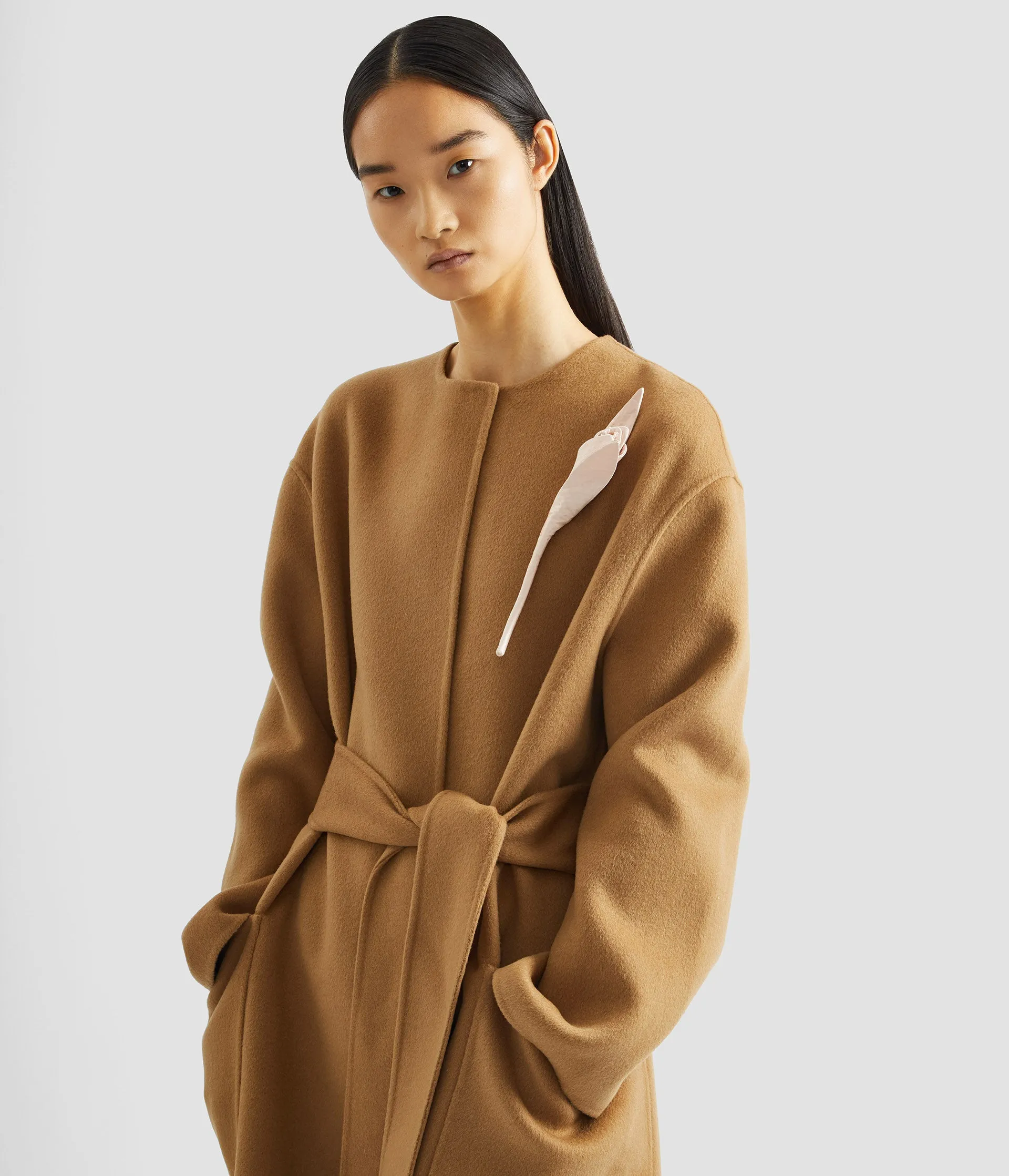 Floral Appliqué Double Faced Wool Coat sold by ERDEM product image thumbnail 5