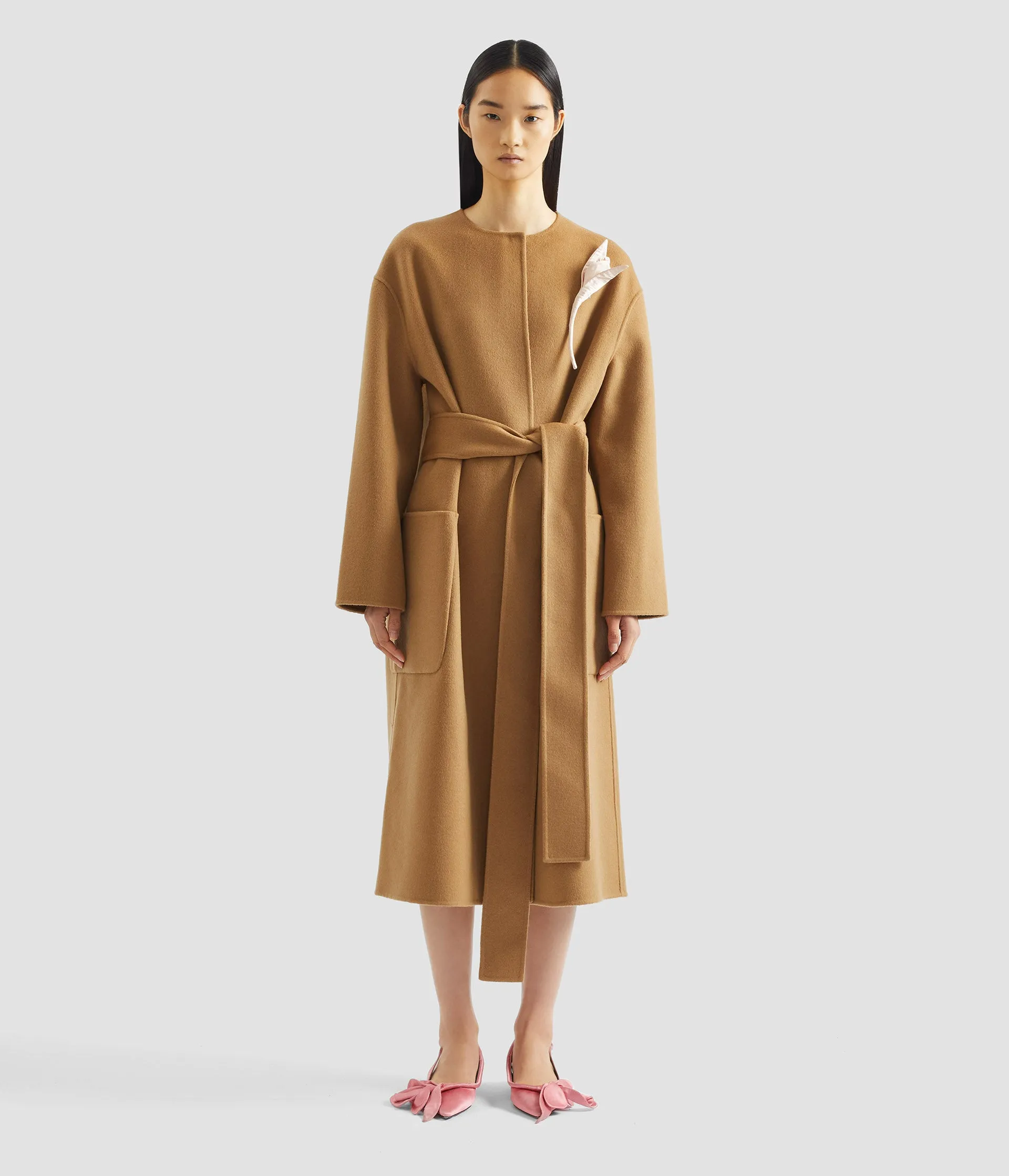 Floral Appliqué Double Faced Wool Coat sold by ERDEM product image thumbnail 3