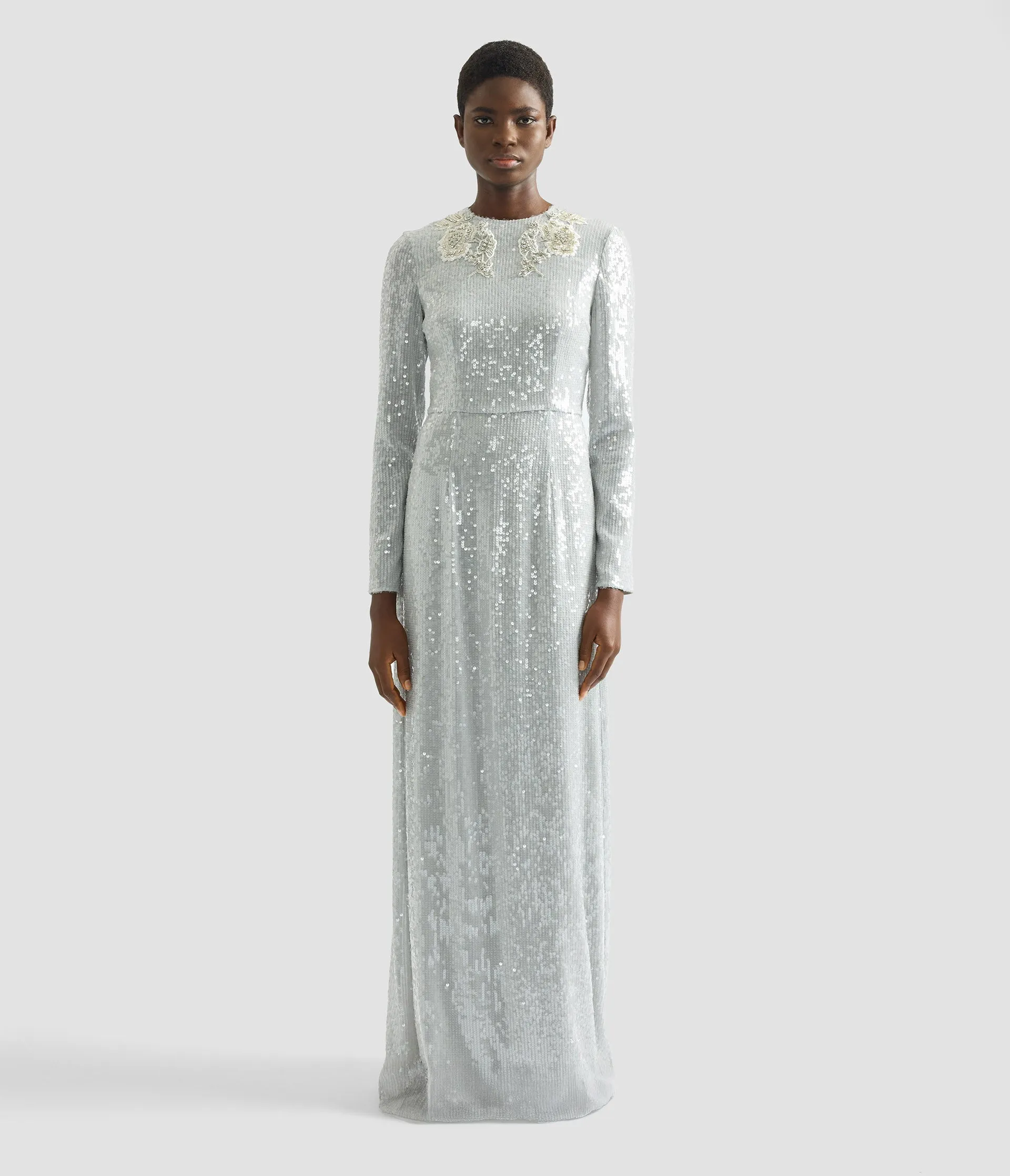 Embellished Sequins Long Sleeve Gown sold by ERDEM product image thumbnail 4