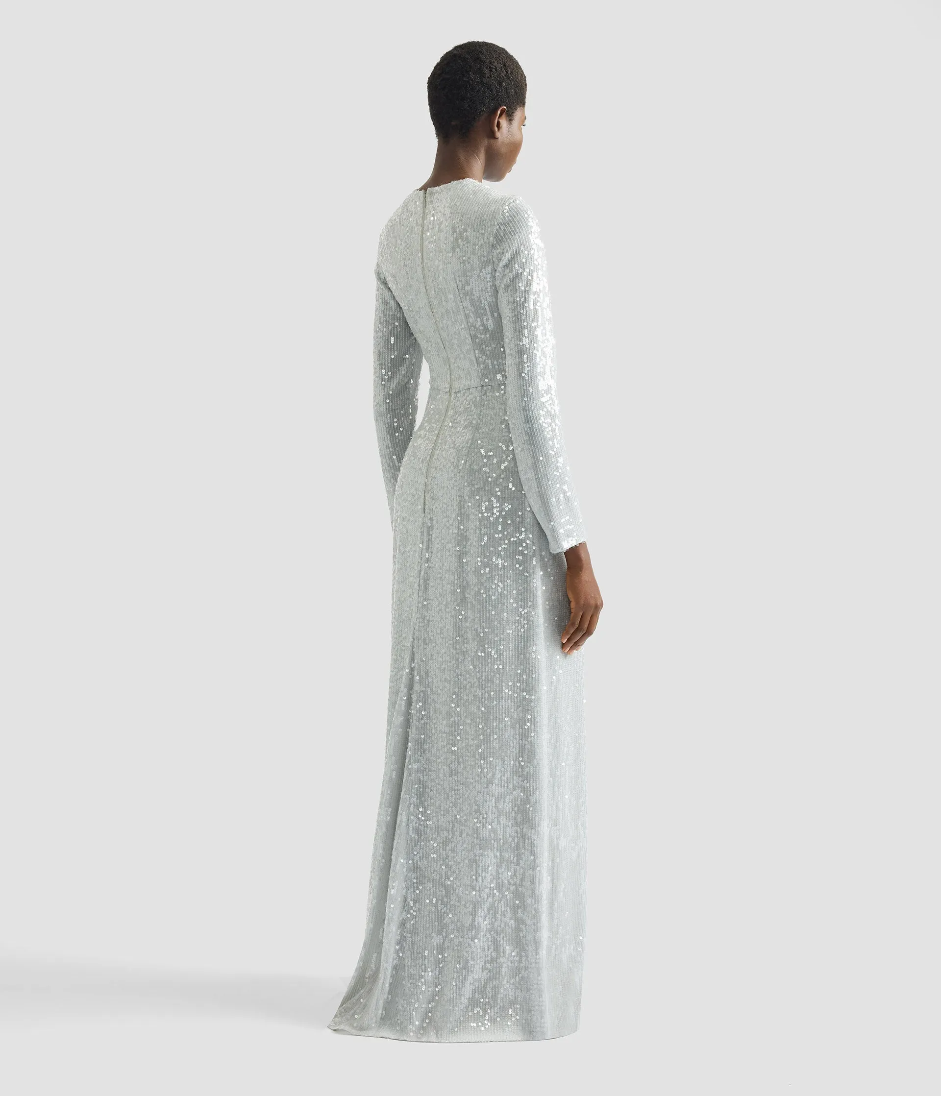 Embellished Sequins Long Sleeve Gown sold by ERDEM product image thumbnail 3