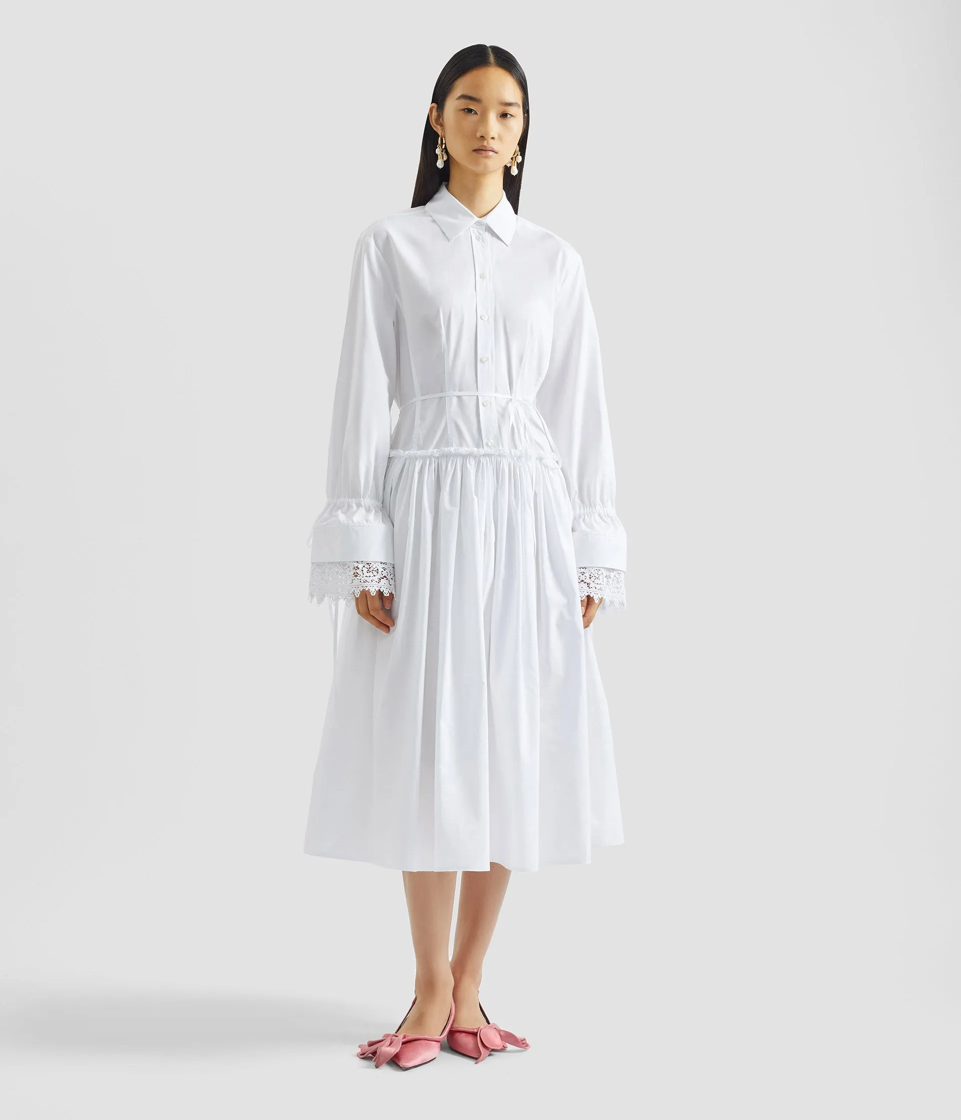 Cotton Poplin Shirt Dress sold by ERDEM product image thumbnail 2