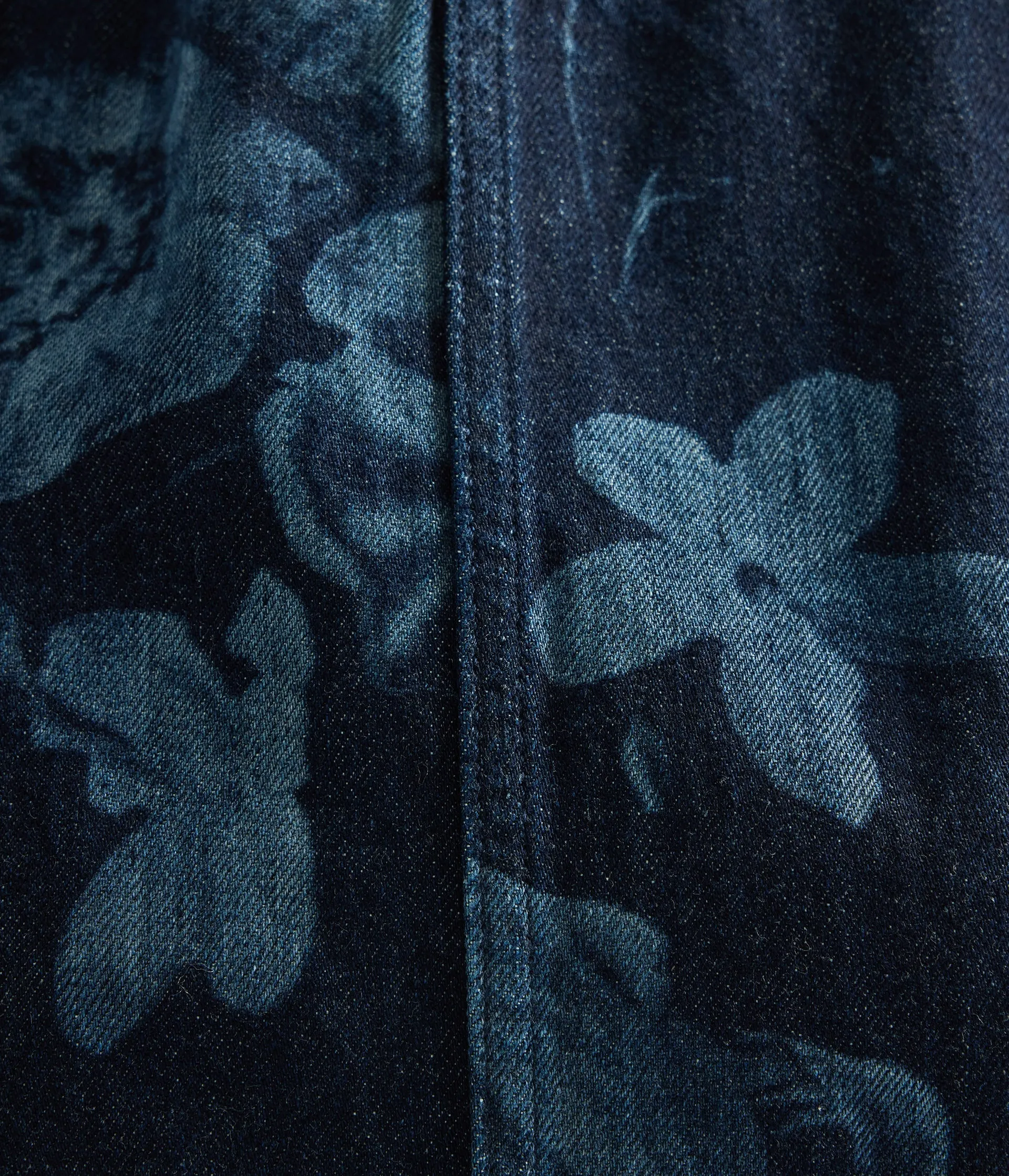 Printed Denim Sleeveless Midi Dress sold by ERDEM product image thumbnail 5