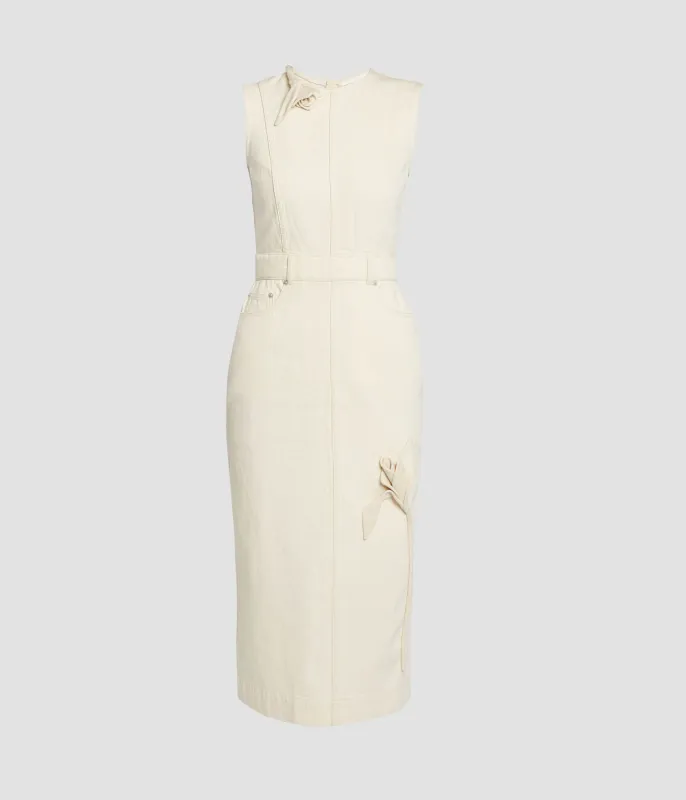 Denim Sleeveless Midi Dress sold by ERDEM