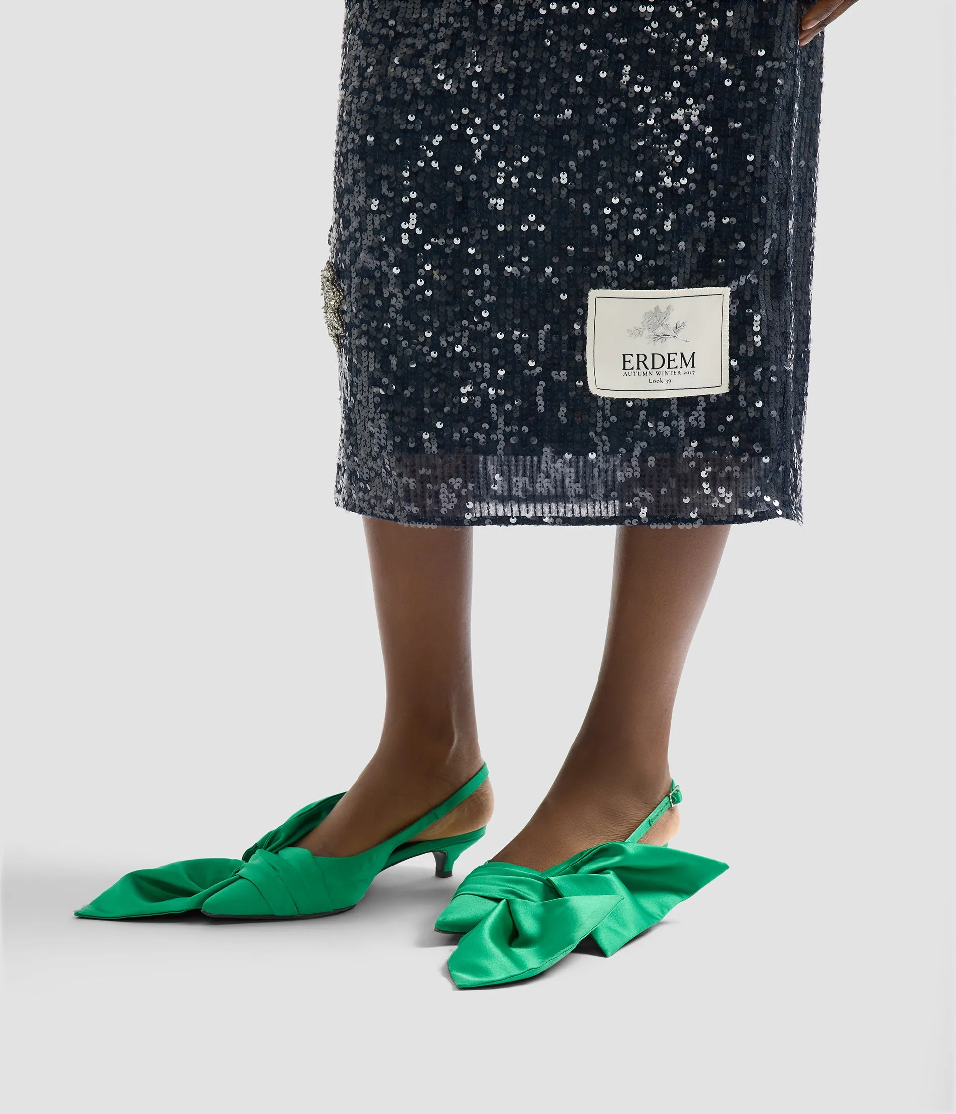 Embroidered Sequins Midi Dress sold by ERDEM product image thumbnail 5