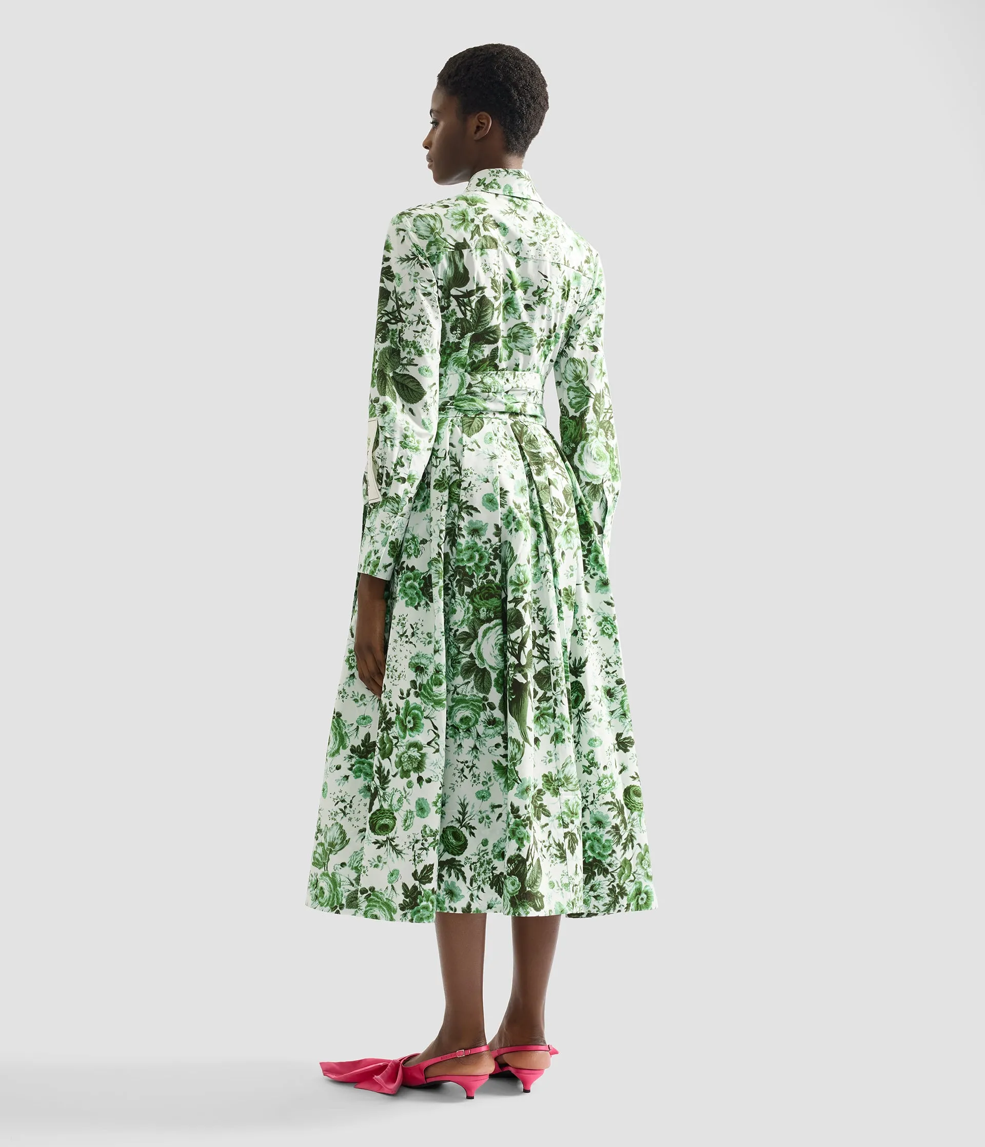 Floral Print Long Sleeve Shirt Dress sold by ERDEM product image thumbnail 3