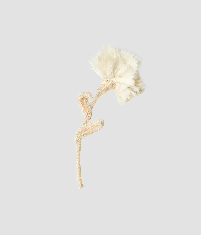Beaded Carnation Brooch made by ERDEM