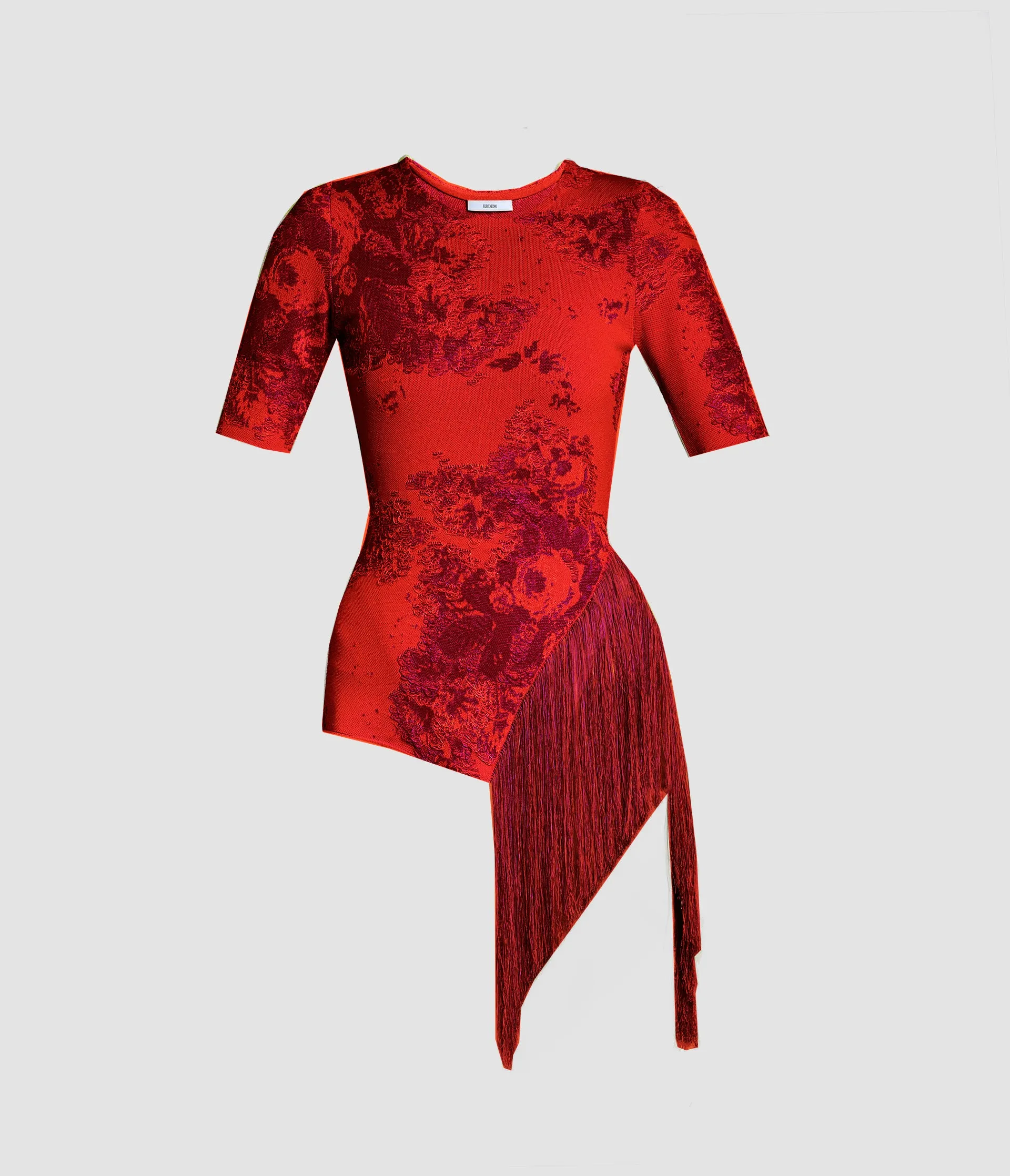 French Fray Short Sleeve Knit Top sold by ERDEM