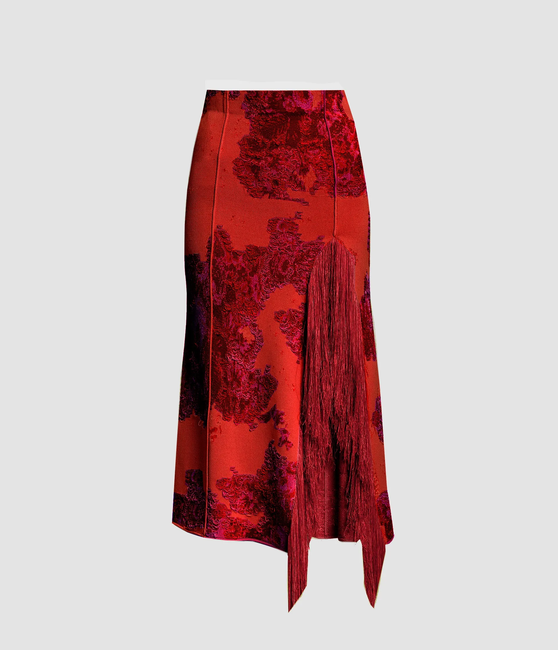 French Fray Midi Pencil Knit Skirt sold by ERDEM