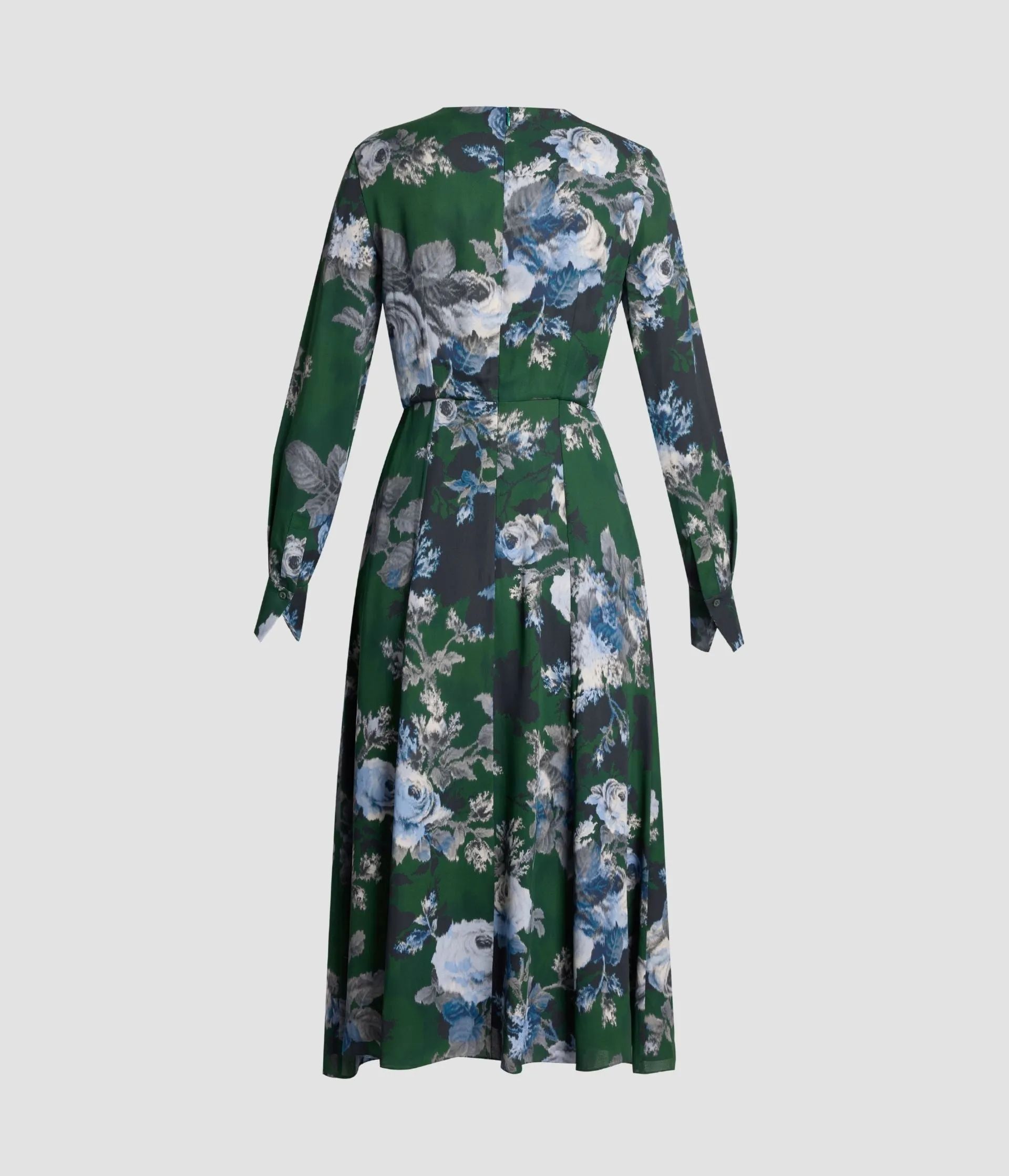 Floral Crepe Long Sleeve Midi Dress sold by ERDEM product image thumbnail 2