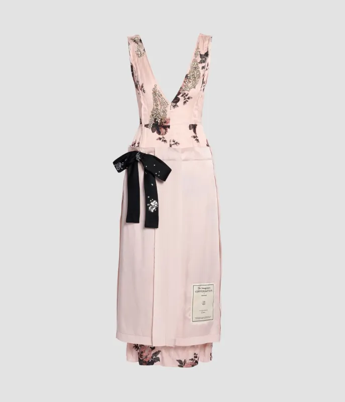 Embroidered Cady Sleeveless Midi Dress sold by ERDEM