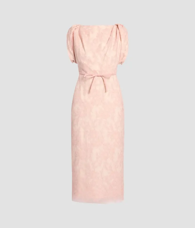 Floral Lace Tulle Midi Dress sold by ERDEM