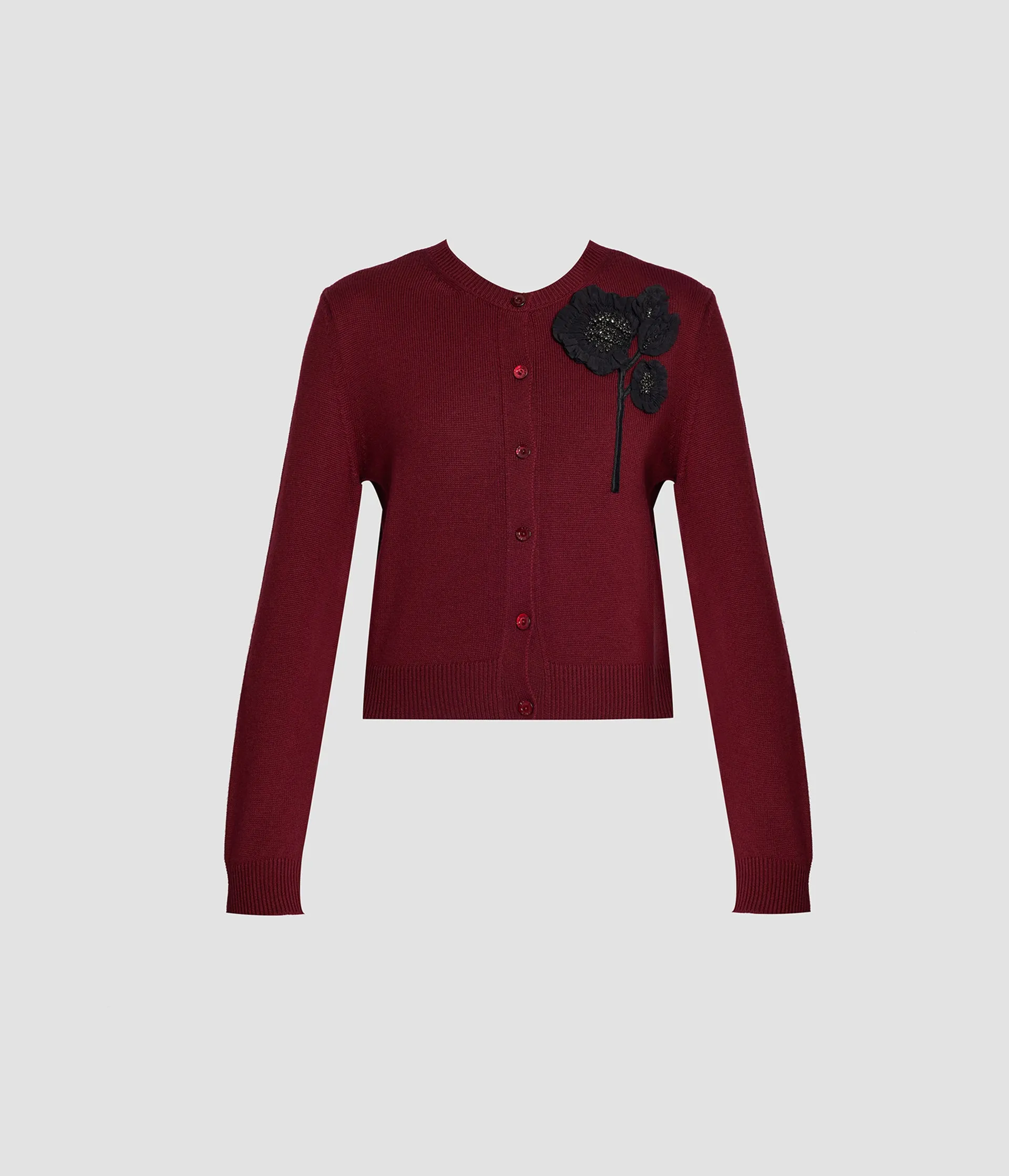 Embellished Merino Wool Cardigan sold by ERDEM