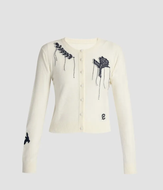 Fine Alpaca Blend Fitted Cardigan made by ERDEM