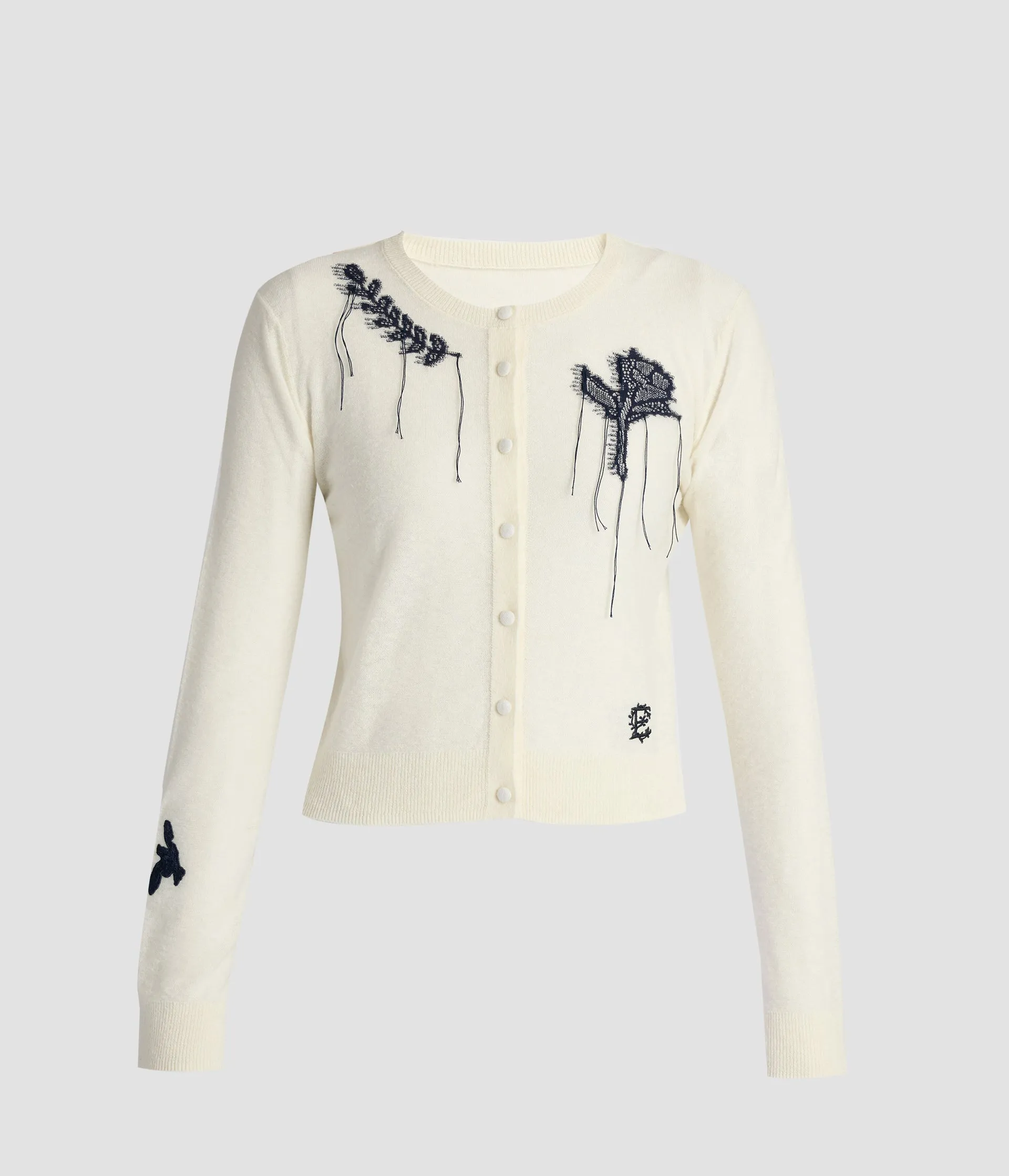 Fine Alpaca Blend Fitted Cardigan sold by ERDEM