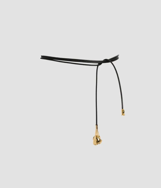 Flora Leather Belt made by ERDEM