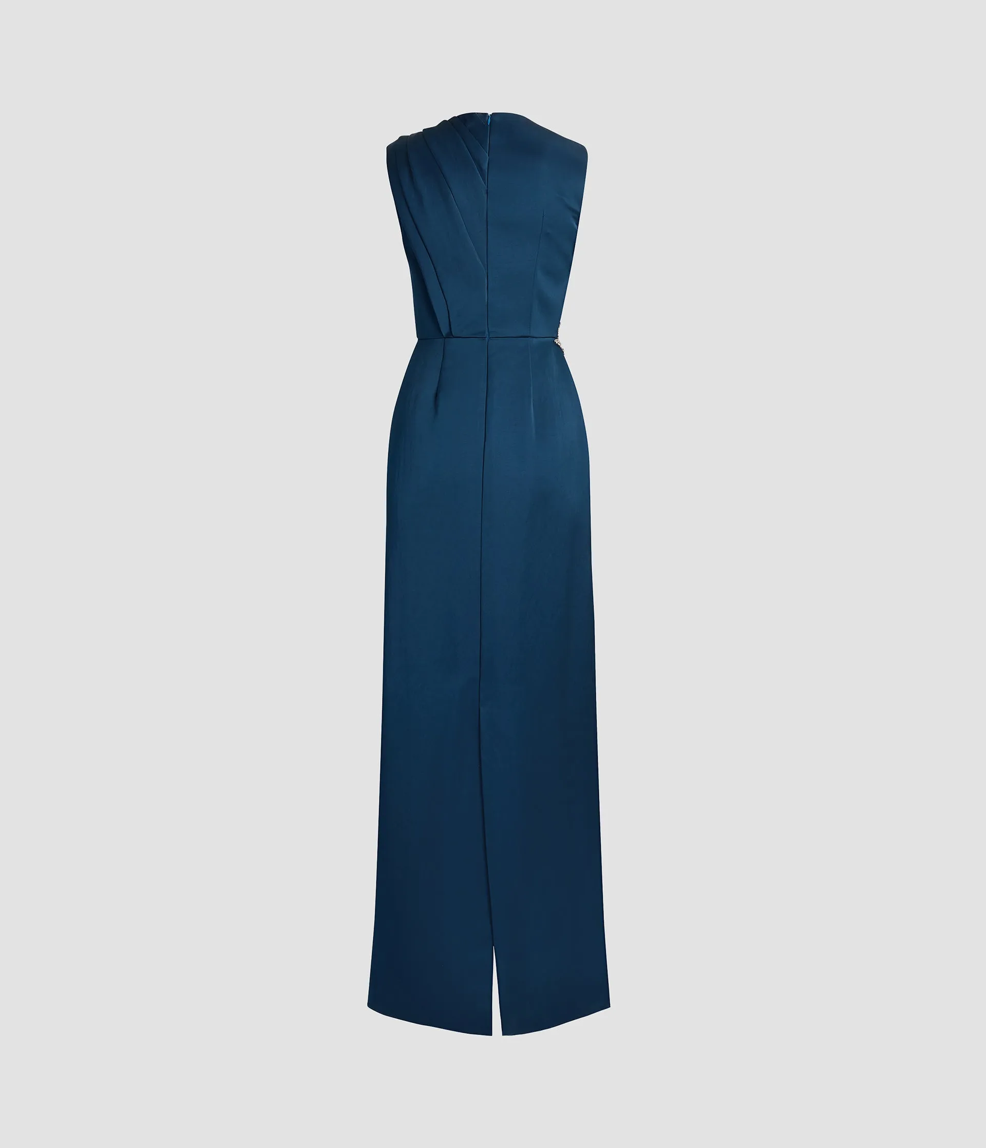Embroidered Heavy Satin Sleeveless Pencil Gown sold by ERDEM product image thumbnail 3