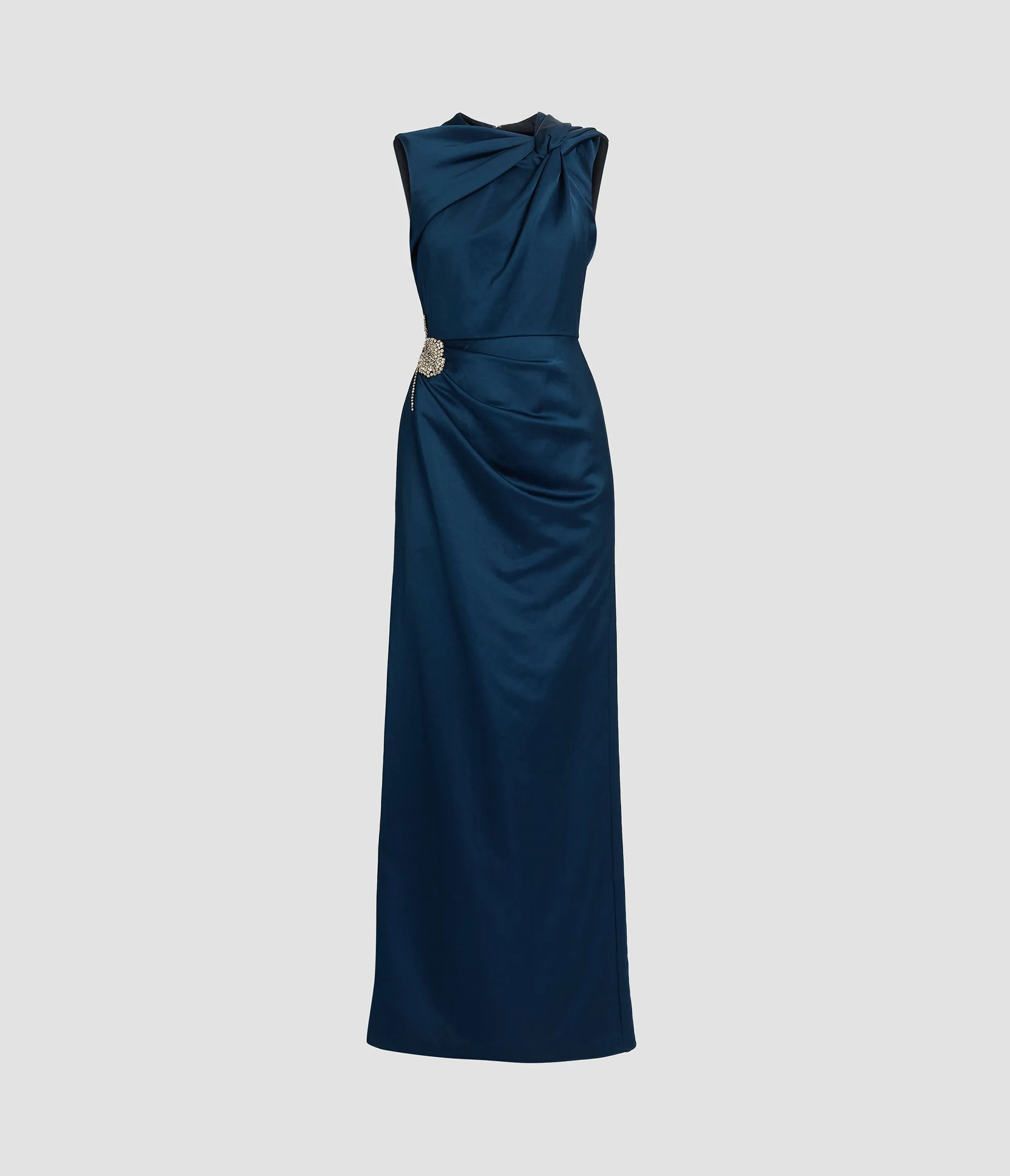 Embroidered Heavy Satin Sleeveless Pencil Gown sold by ERDEM