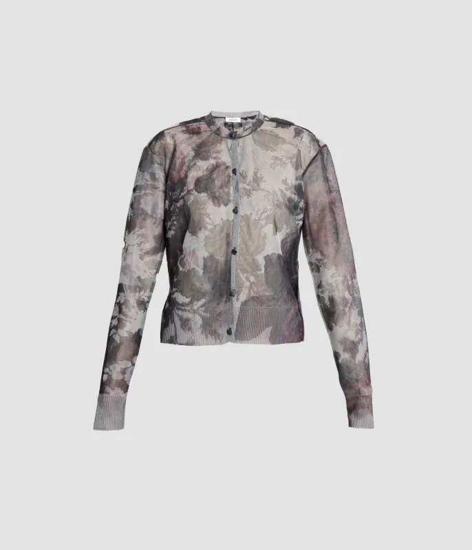 Floral Print Jacquard Cardigan made by ERDEM