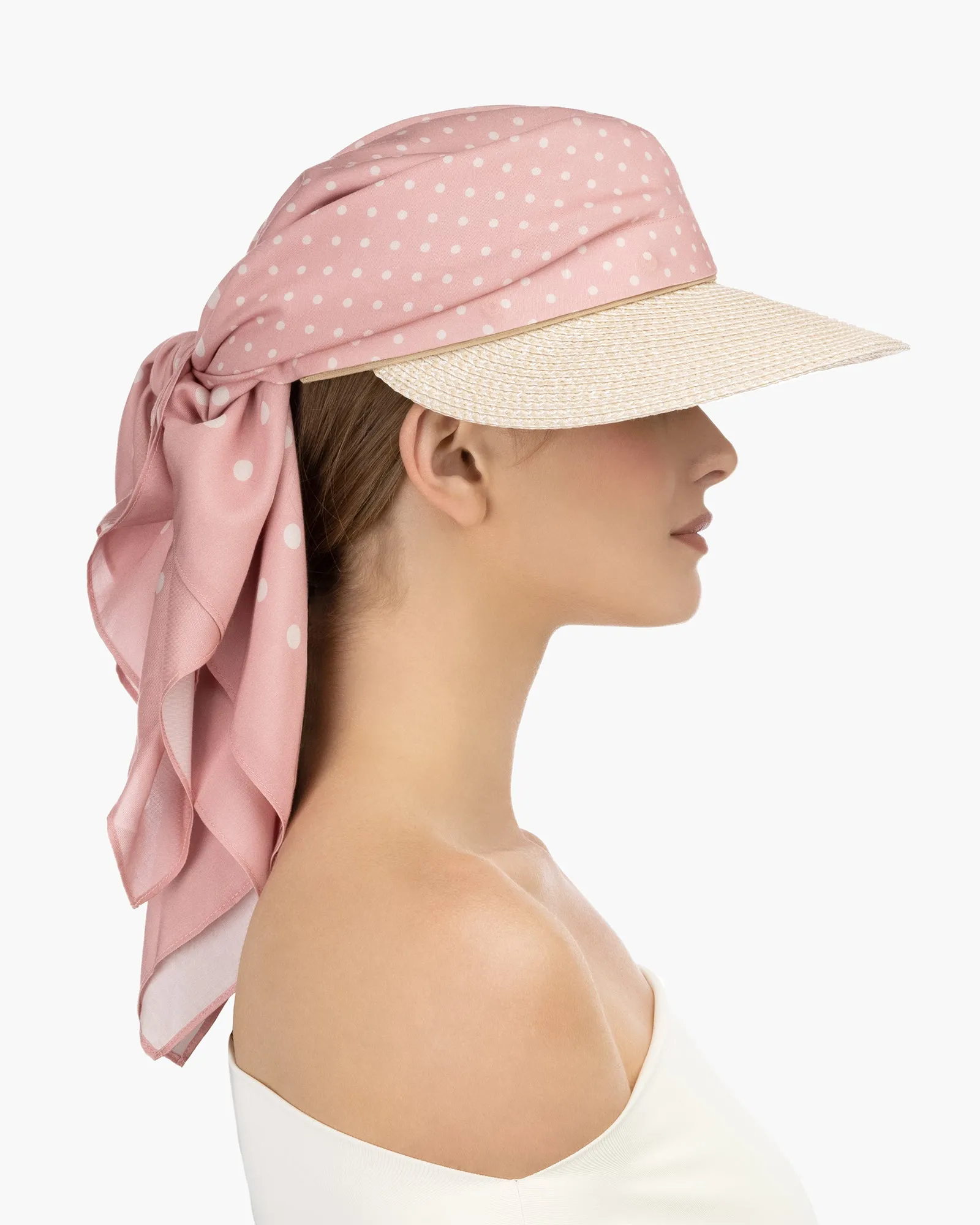 Dot Scarf Visor sold by Eric Javits product image thumbnail 3
