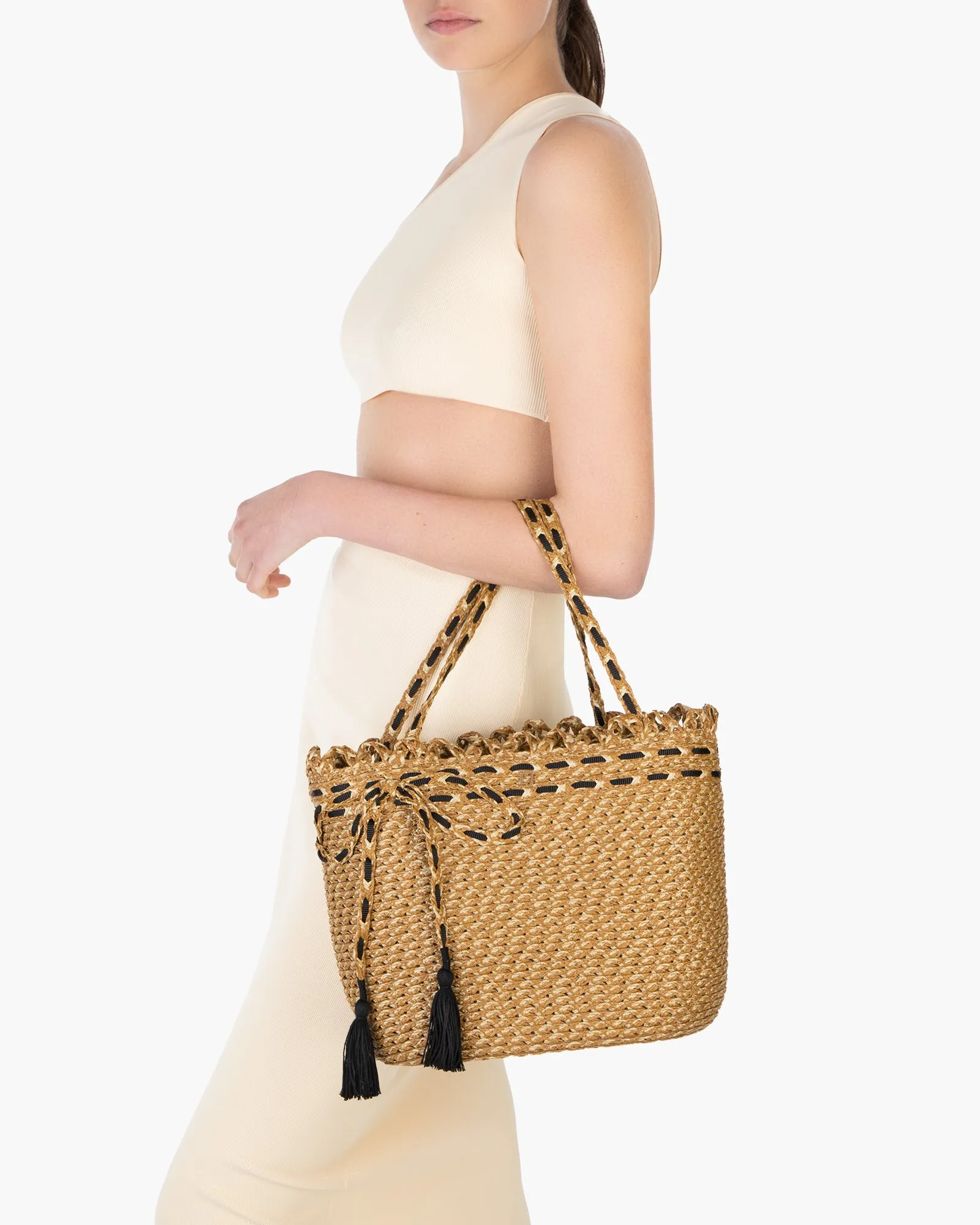 Squishee® St.Tropez Straw Tote sold by Eric Javits product image thumbnail 4